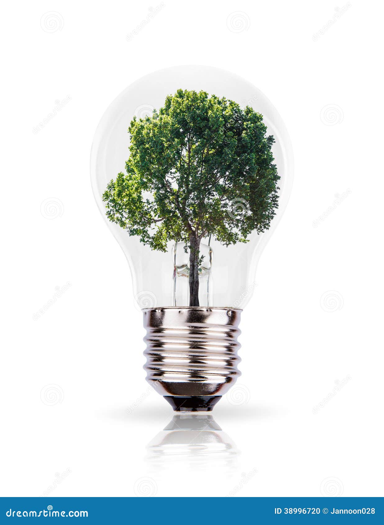 Eco Concept Green Tree in a Light Bulb. Stock Photo Image of climate, green 38996720