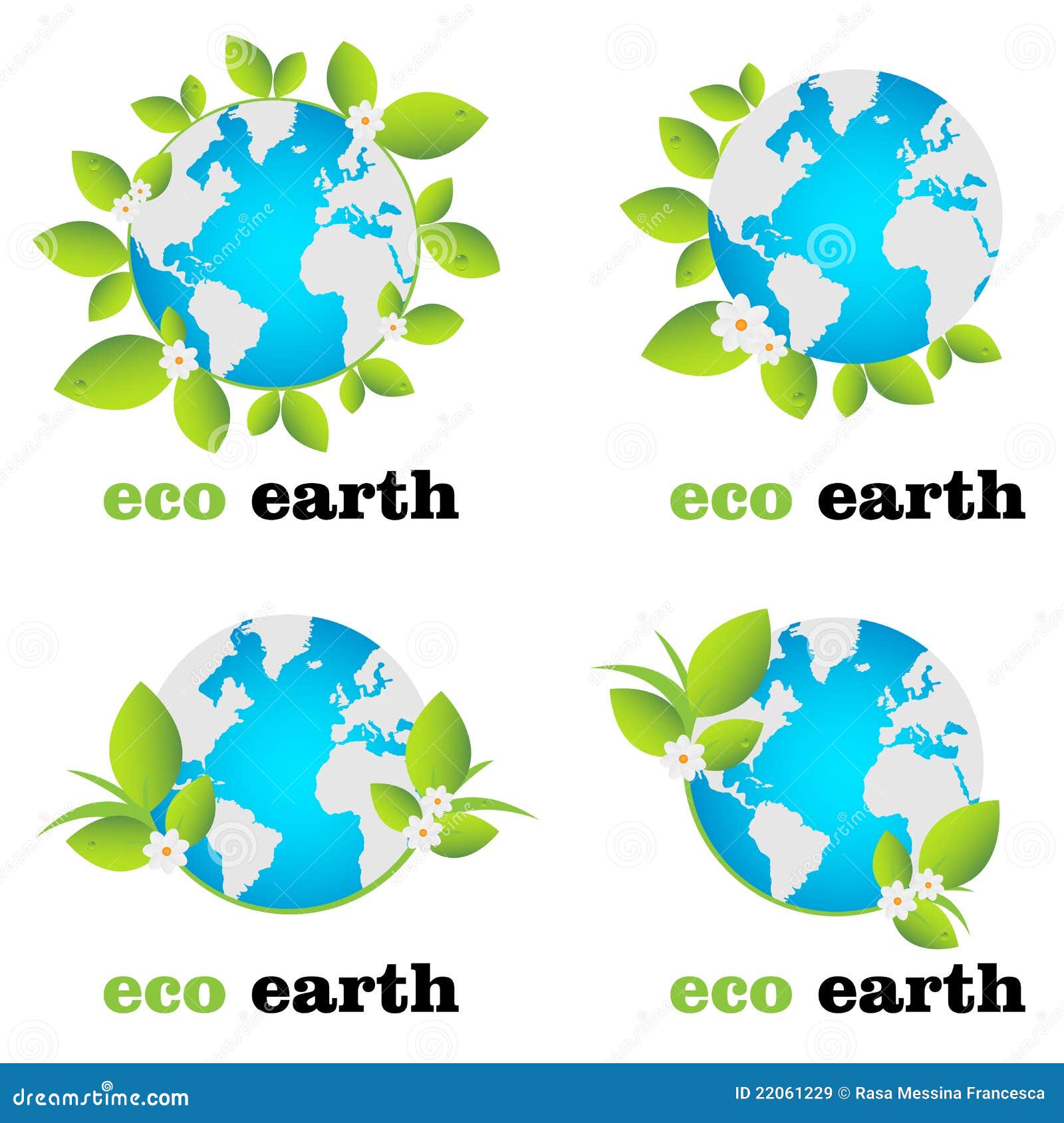Eco Earth Logo Stock Vector Illustration Of Earth Industries
