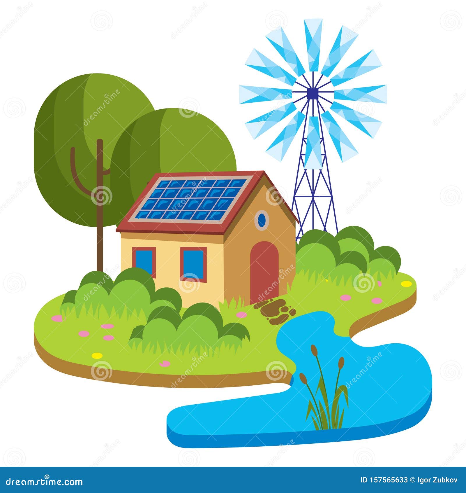 Eco Energy. Illustration of Green Energy. Protection of Nature from Harmful Emissions. Cartoon Drawing for Children. Stock Vector - Illustration of house, earth: 157565633 Eco Energy. Illustration of Green Energy. Protection of Nature from Harmful Emissions. Cartoon Drawing for Children. Stock Vector - Illustration of house, earth: 157565633
