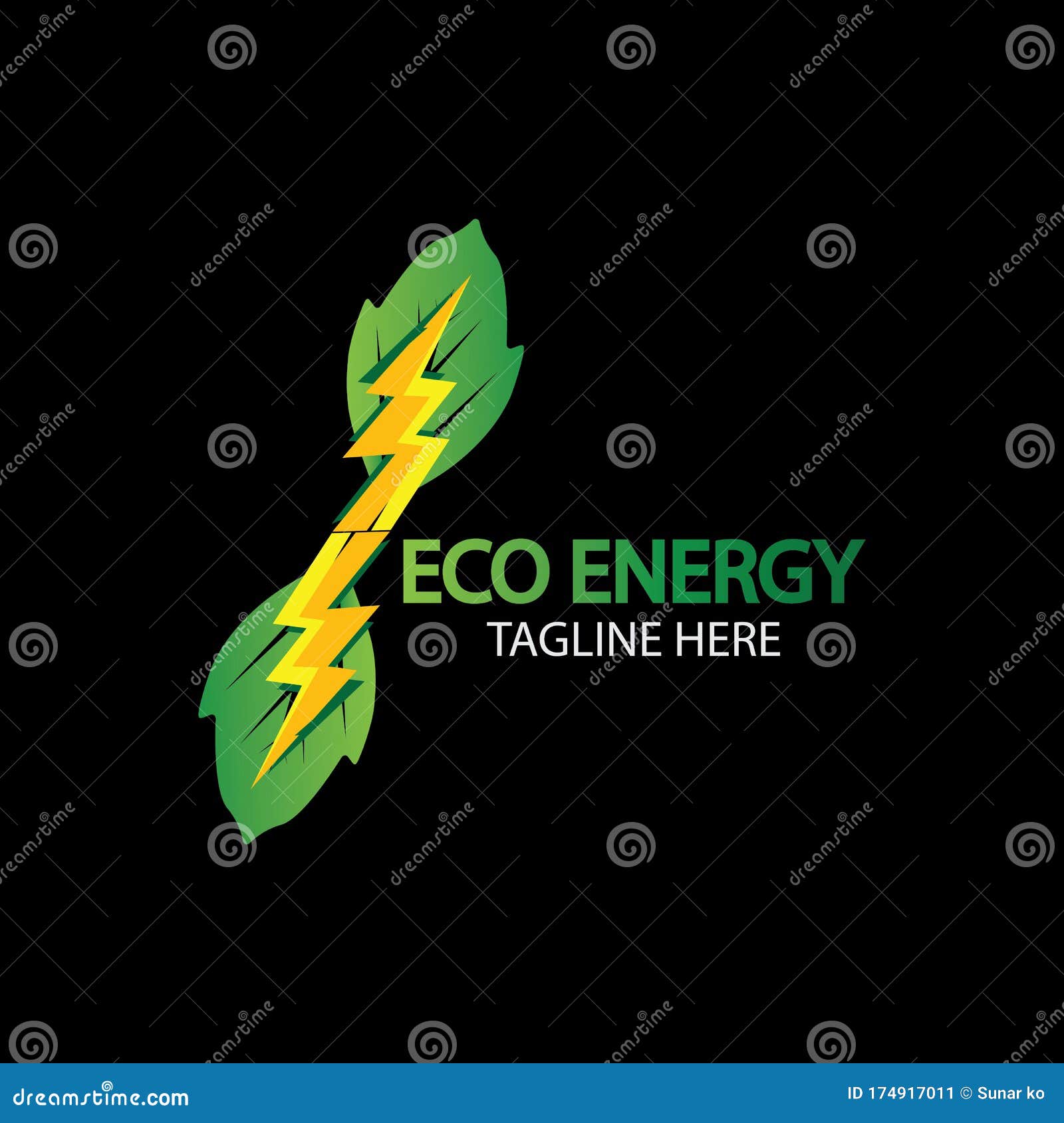 Saks ordlyd Airfield Eco Energy Vector Logo with Leaf Symbol. Green Color with Flash or Thunder  Graphic. Nature and Electricity Renewable. this Logo is Stock Vector -  Illustration of plug, save: 174917011