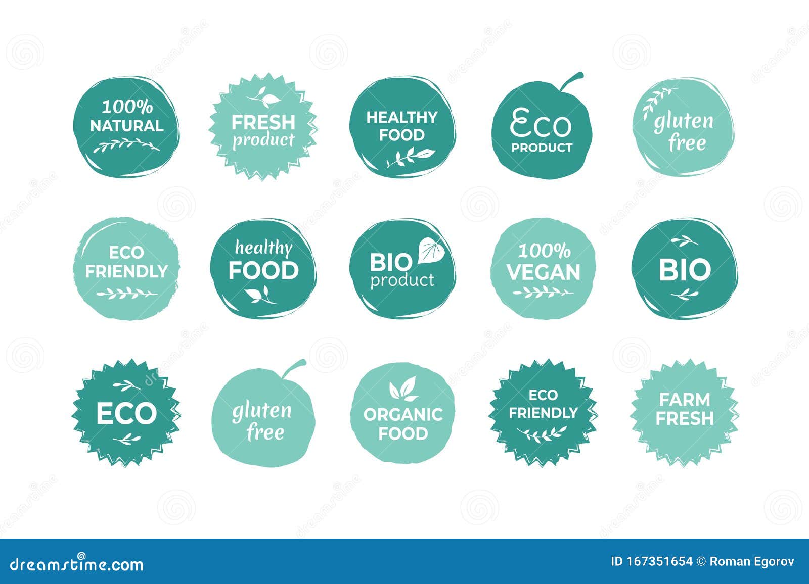 eco food label. fresh and healthy food quality stickers, vegan product and natural farming food badges.  organic