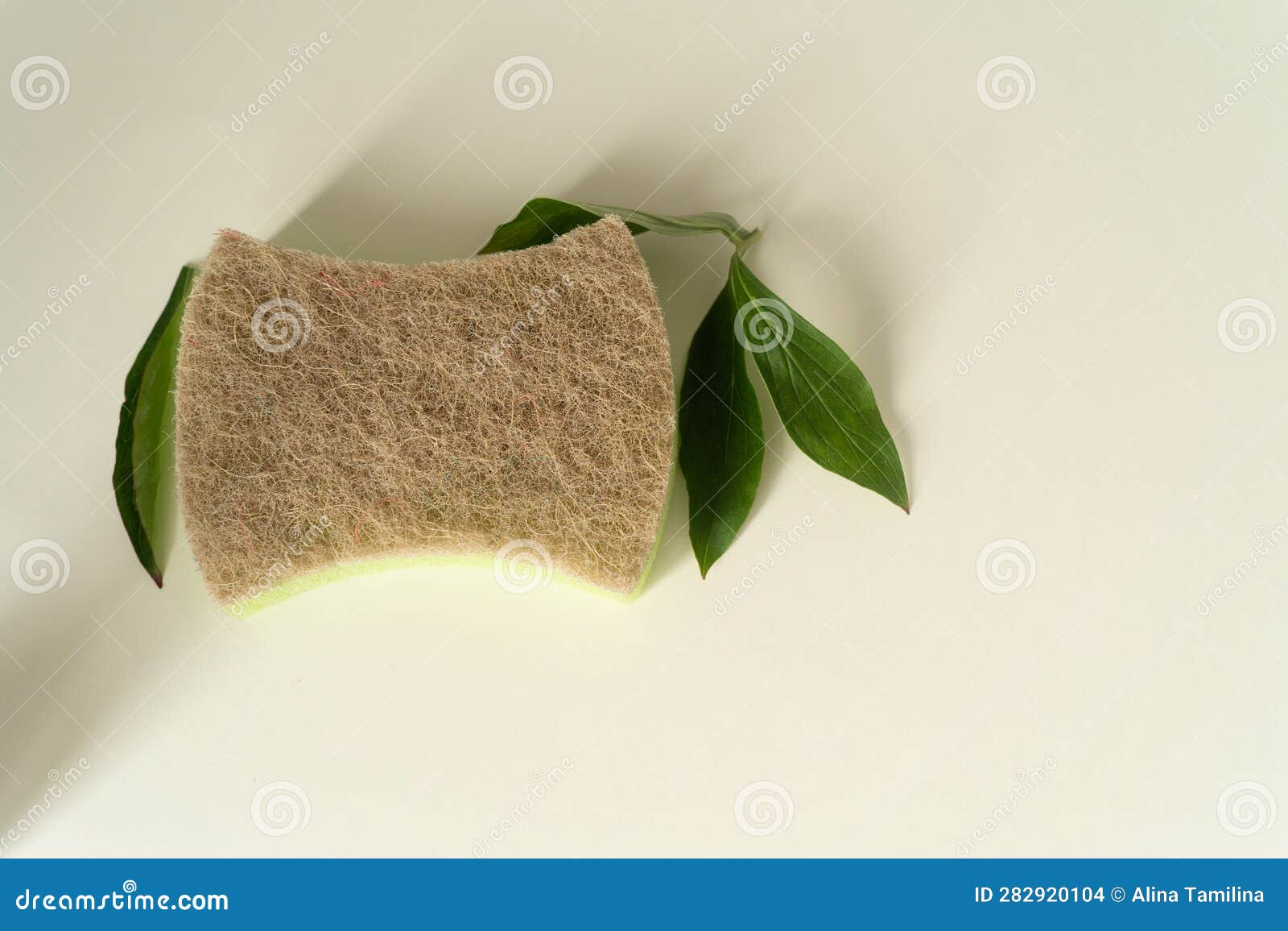 Eco Freindly PlantBased Natural Scrub Spong for Dishes Stock Photo