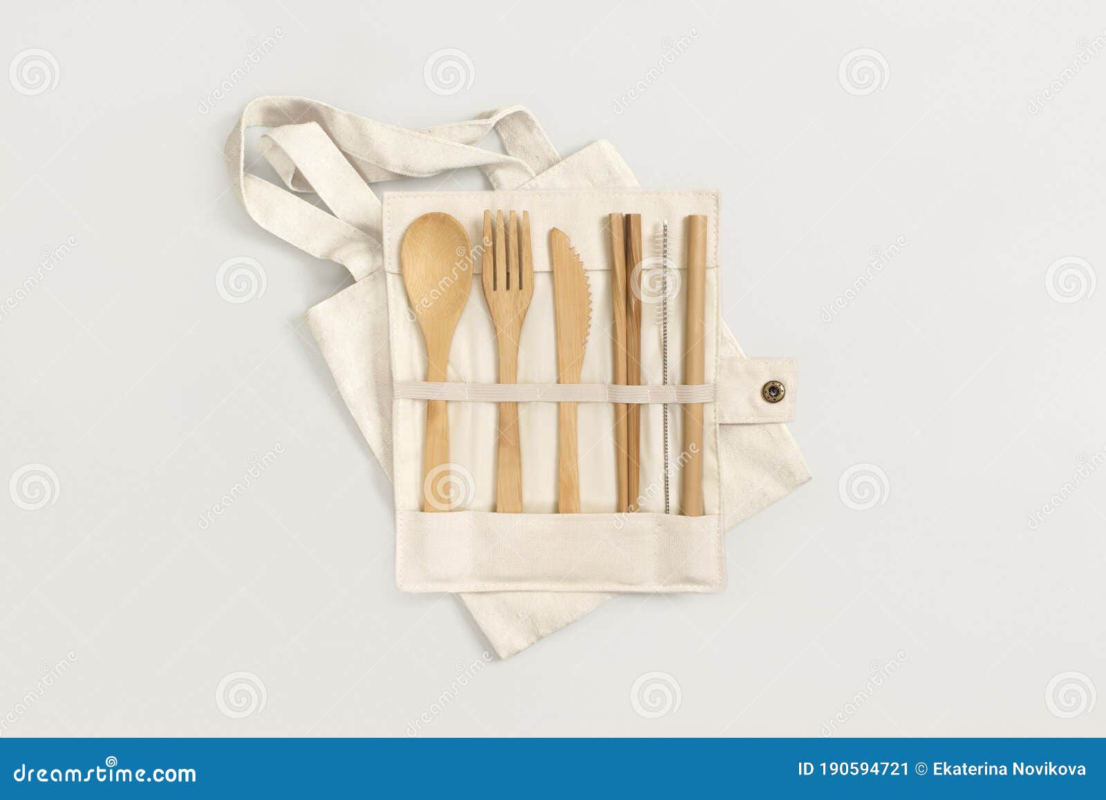Eco Friendly Bamboo Cutlery Set. Zero Waste, Recycling and Plastic Free