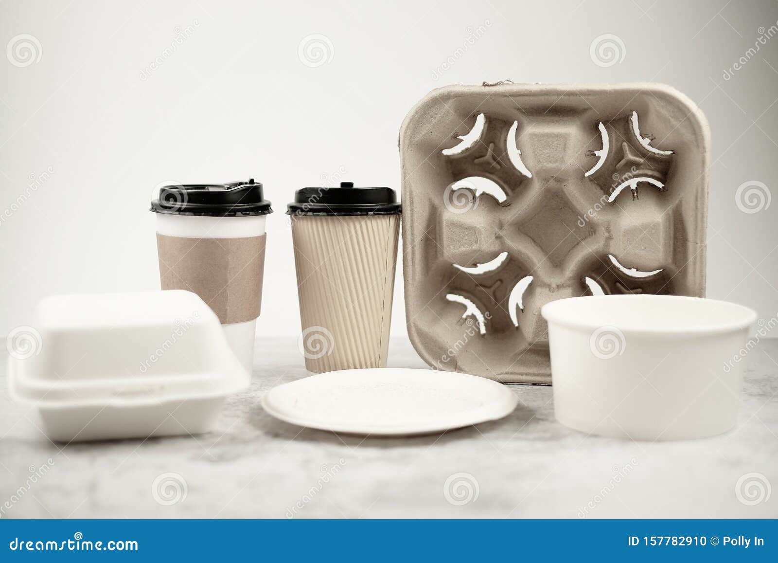eco-friendly biodegradable coffee cup , box, blow, plate,straw made by paper and recycle packaging