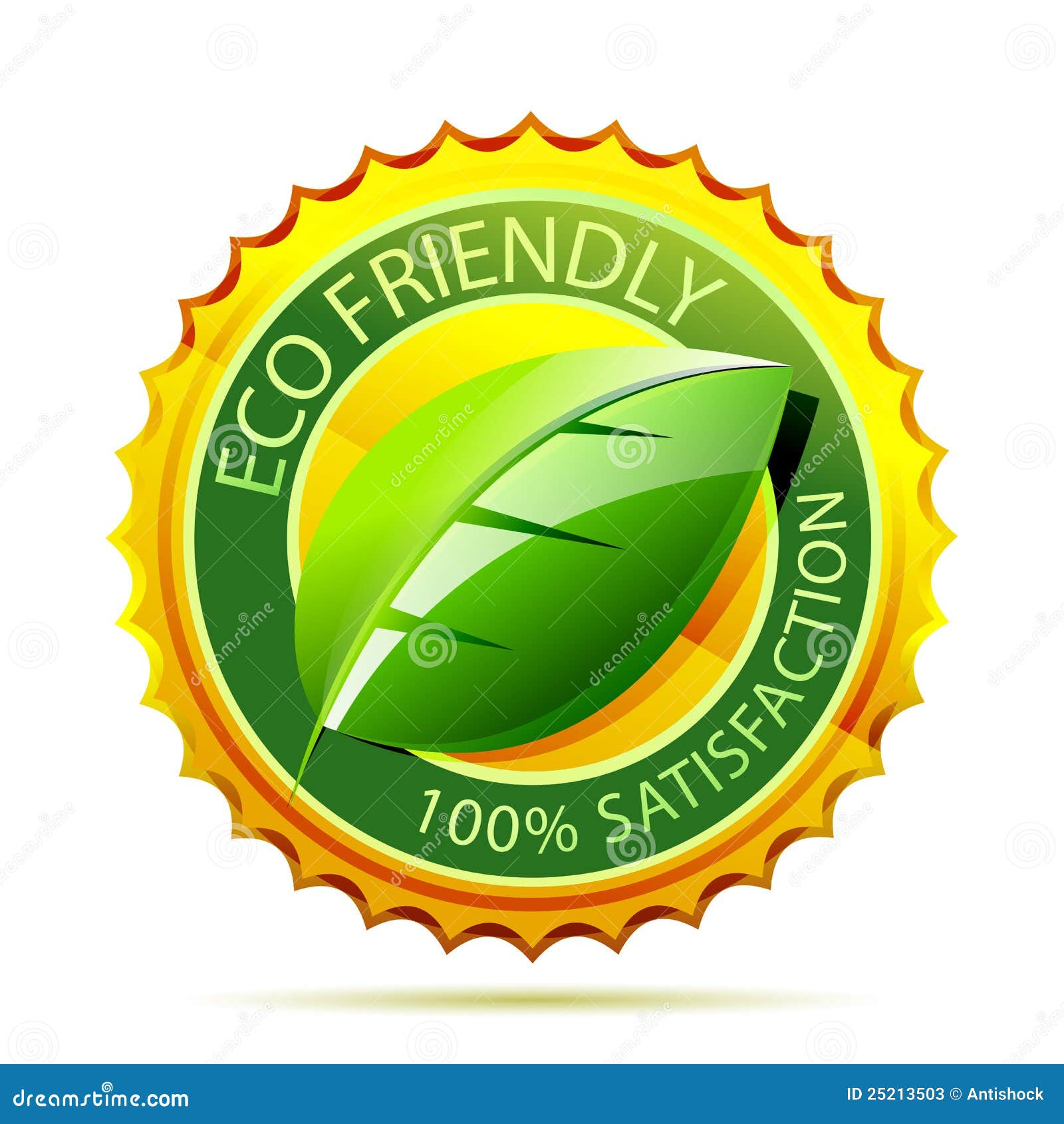 Eco friendly gold icon stock vector. Illustration of friendly 25213503