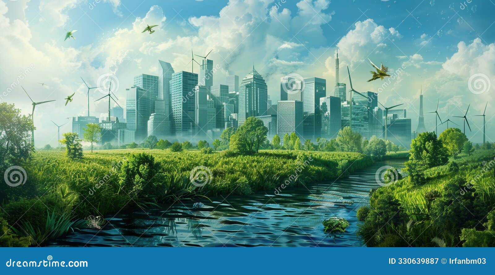eco-friendly initiatives. saving the environment concept
