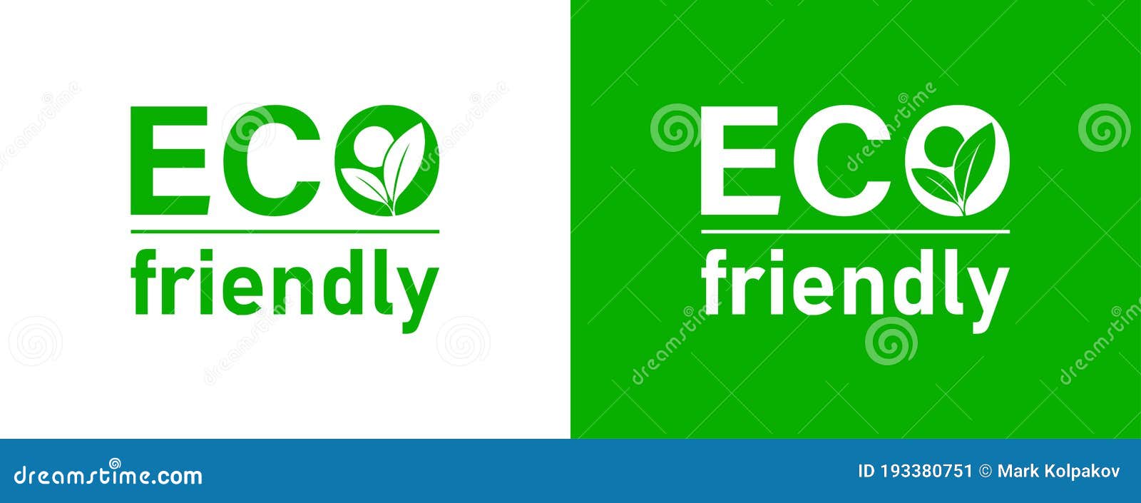 eco friendly logo. organic green icon in flat style. nature, ecology   for web