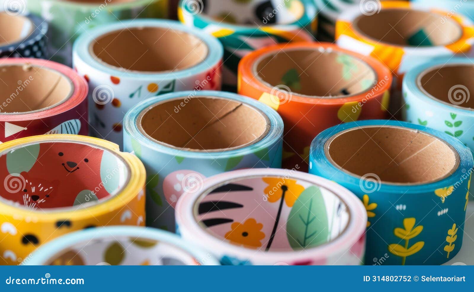 EcoFriendly Patterned Adhesive Tape for Green Classrooms Stock