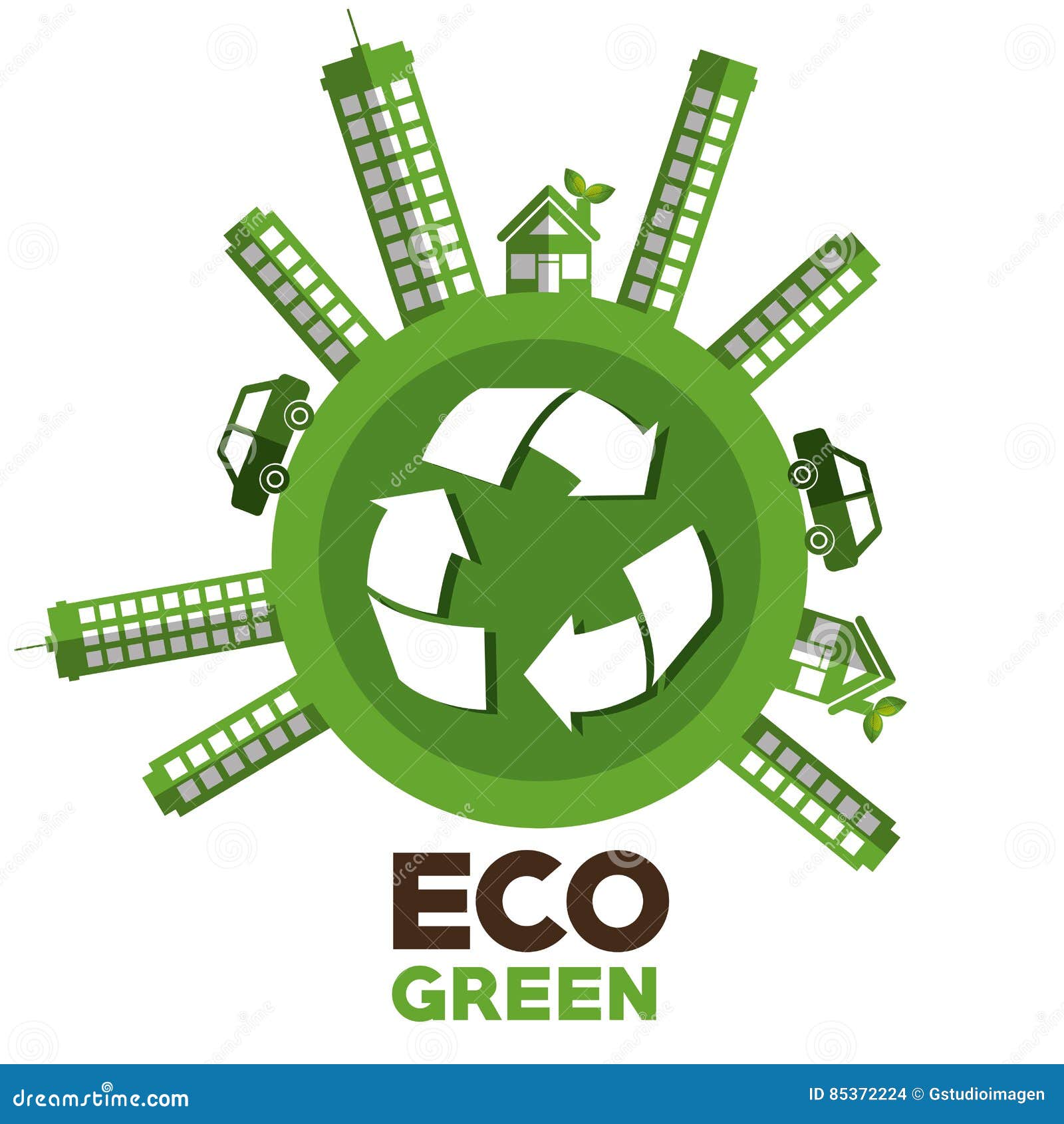 Eco Green Environmental Poster Stock Vector - Illustration of wallpaper ...