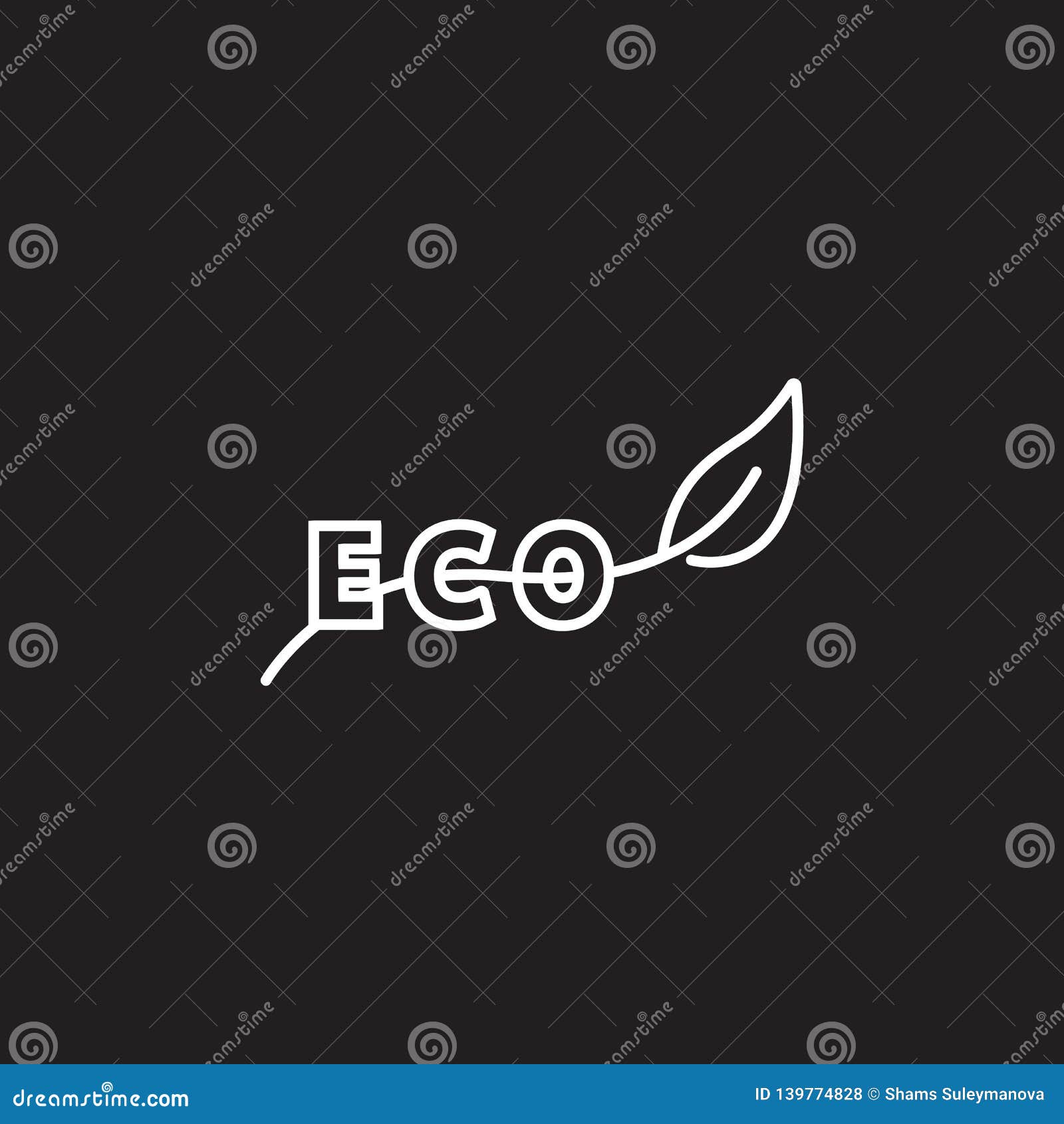 eco green icon. simple  . eco green   from ecology collection set. can be used in web and mobile