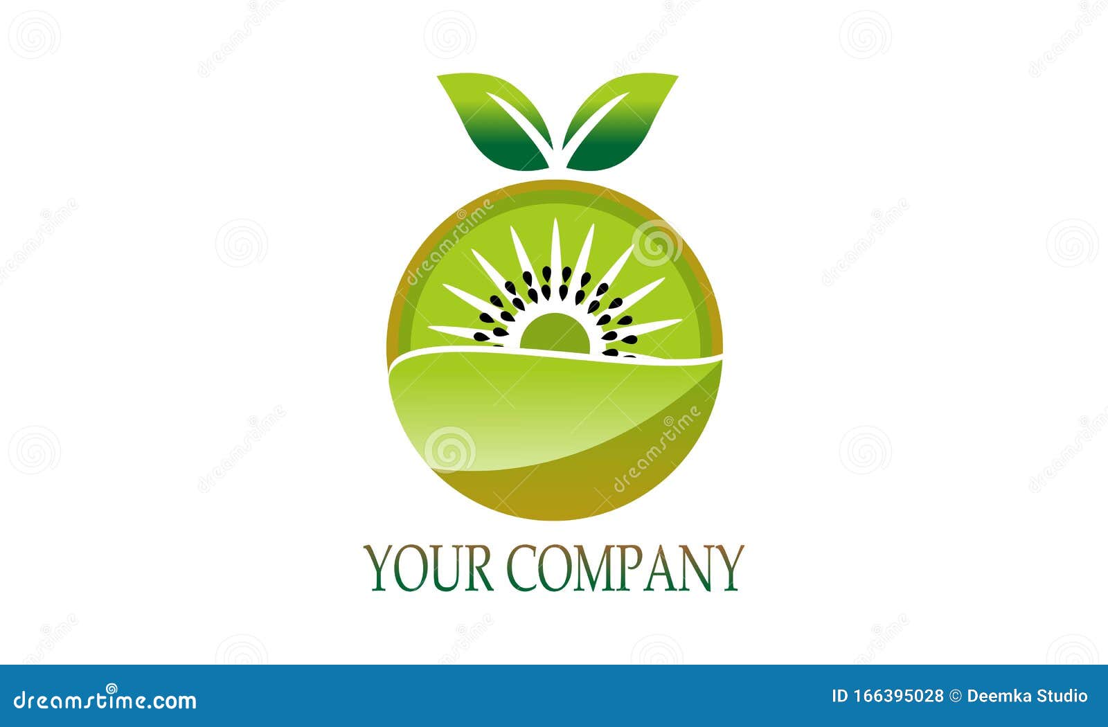 Premium Vector  Kiwi fruit logo design concept template fresh fruit logo  design