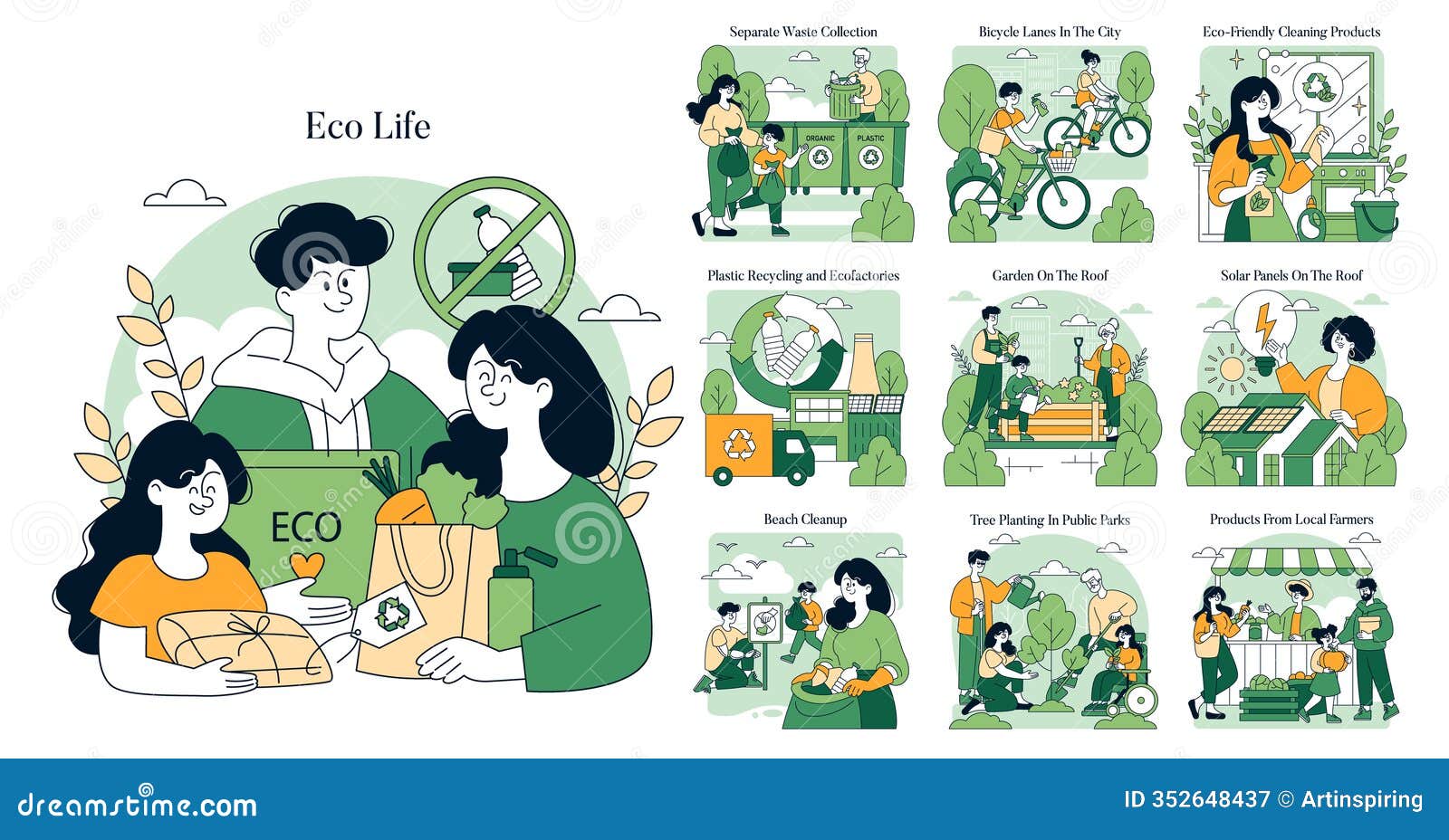 eco life. flat  
