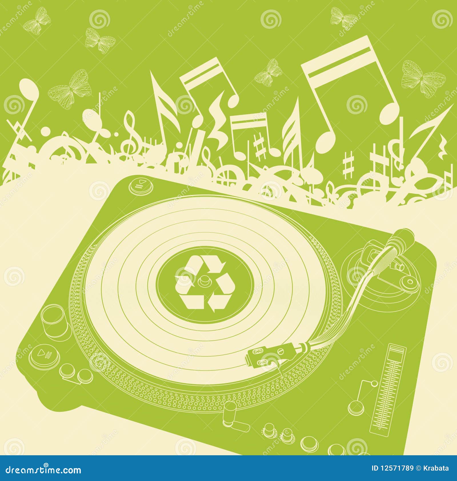 Eco Music Background Vector Stock Vector Illustration of event