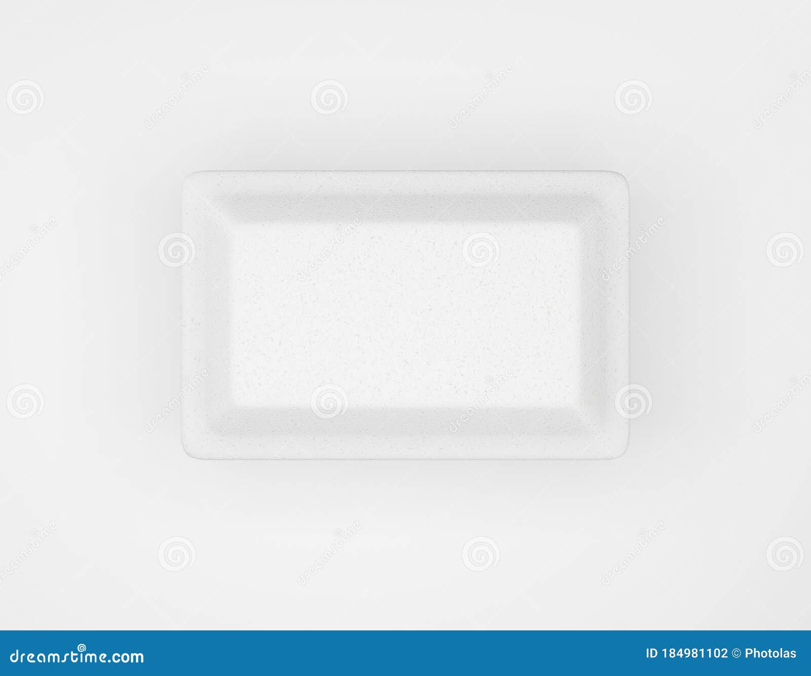 Download Eco Packaging Rectangular Box Bio Foam Mockup On White Background. Thermo Container Eco Friendly ...