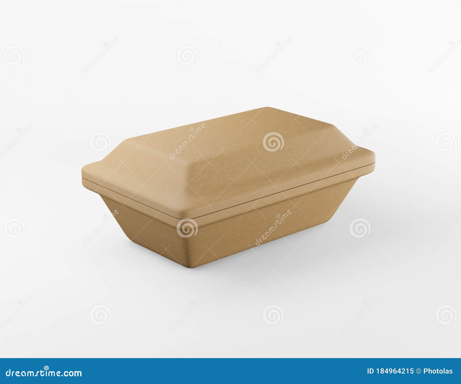 Download Eco Packaging Rectangular Box Kraft Paper Mockup On White Background. Cardboard Brown Container ...