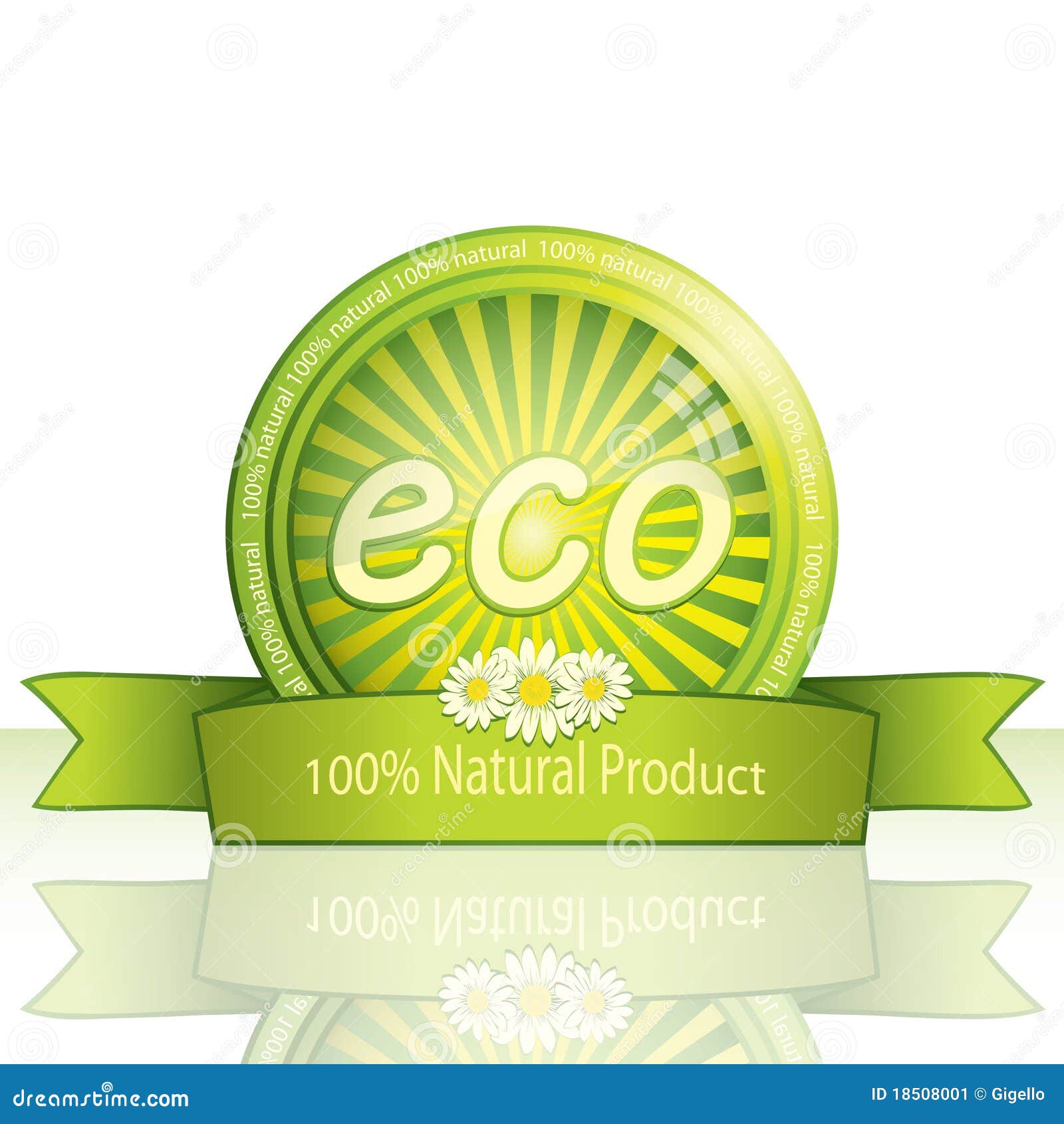 Eco promo sticker stock vector. Illustration of care 18508001