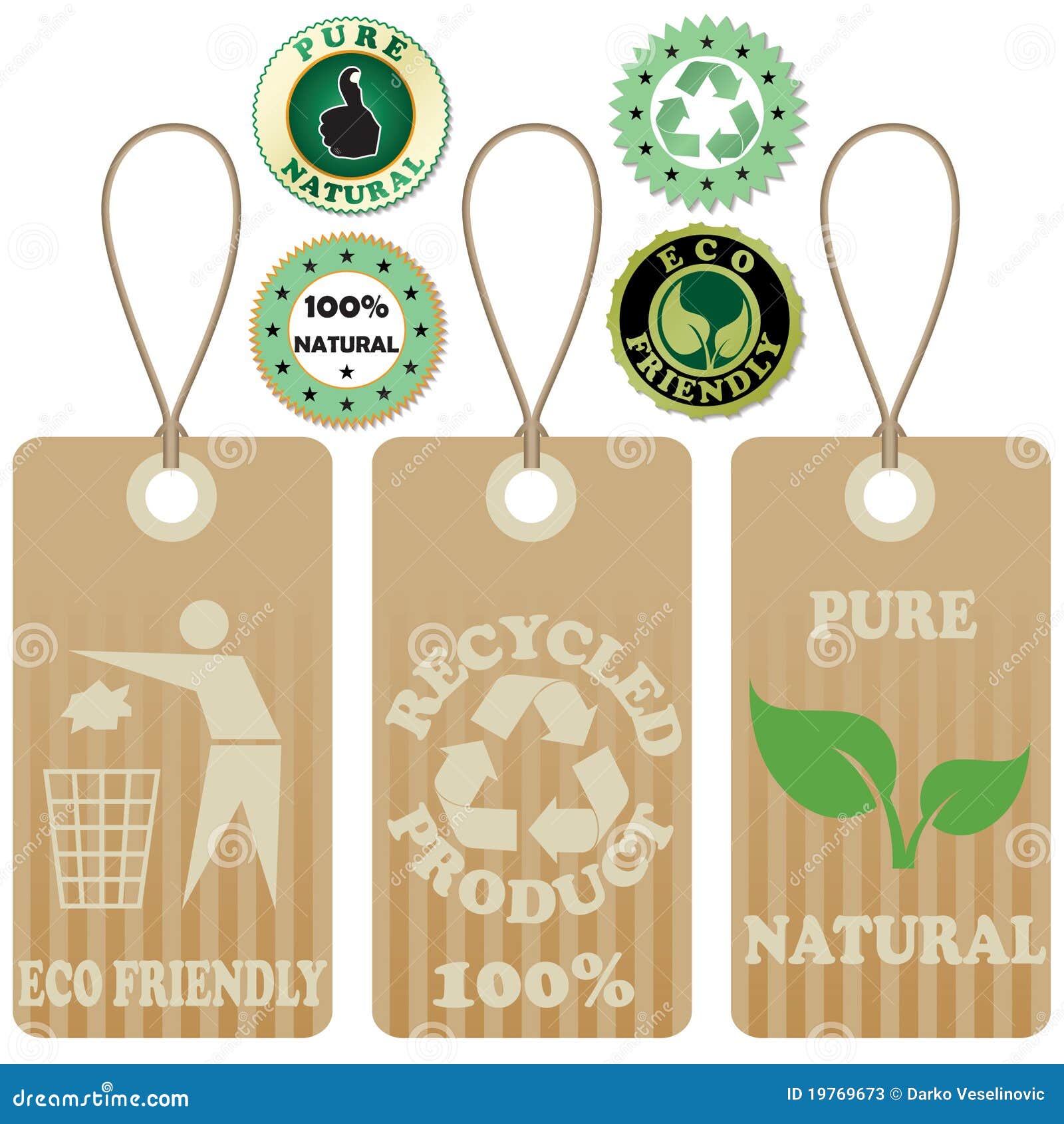 Eco tags and stickers 2 stock vector. Illustration of collection 19769673