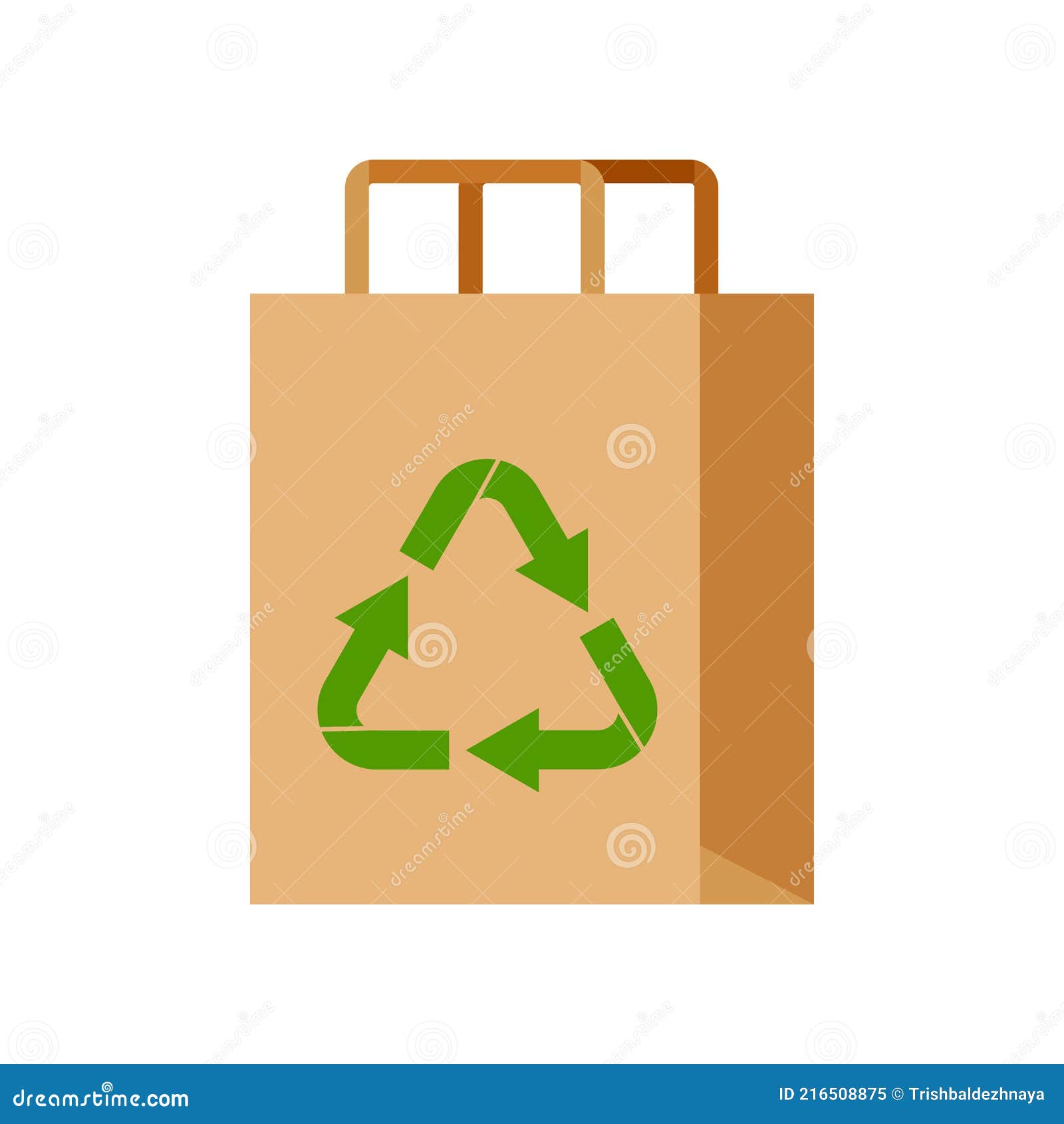 Met Recyclingteken Op Witte Achtergrond Vector Illustratie - Illustration of snel, plastiek: 216508875