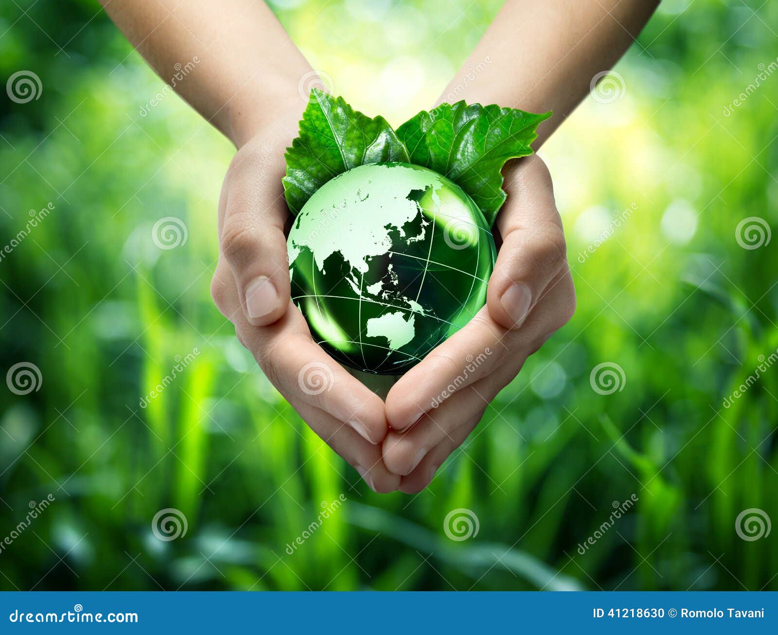 ecological concept - protect world's green - orient