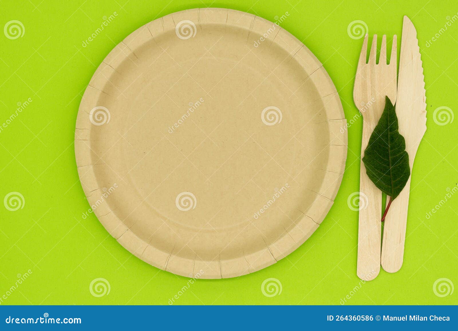 Ecological Plates, Fork, Knife and Glass, Ecofriendly, Composting