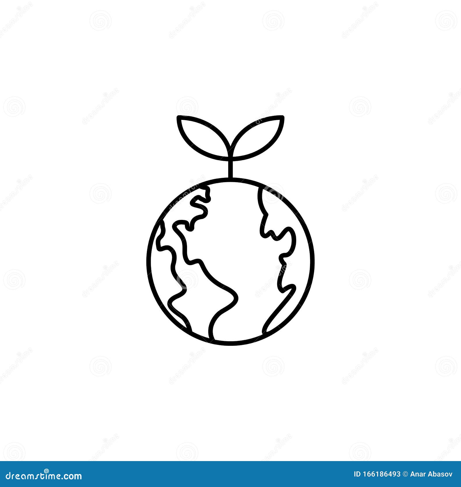 Ecology, Earth Day, Sprout, Green Earth Icon. Element of Mother Earth ...