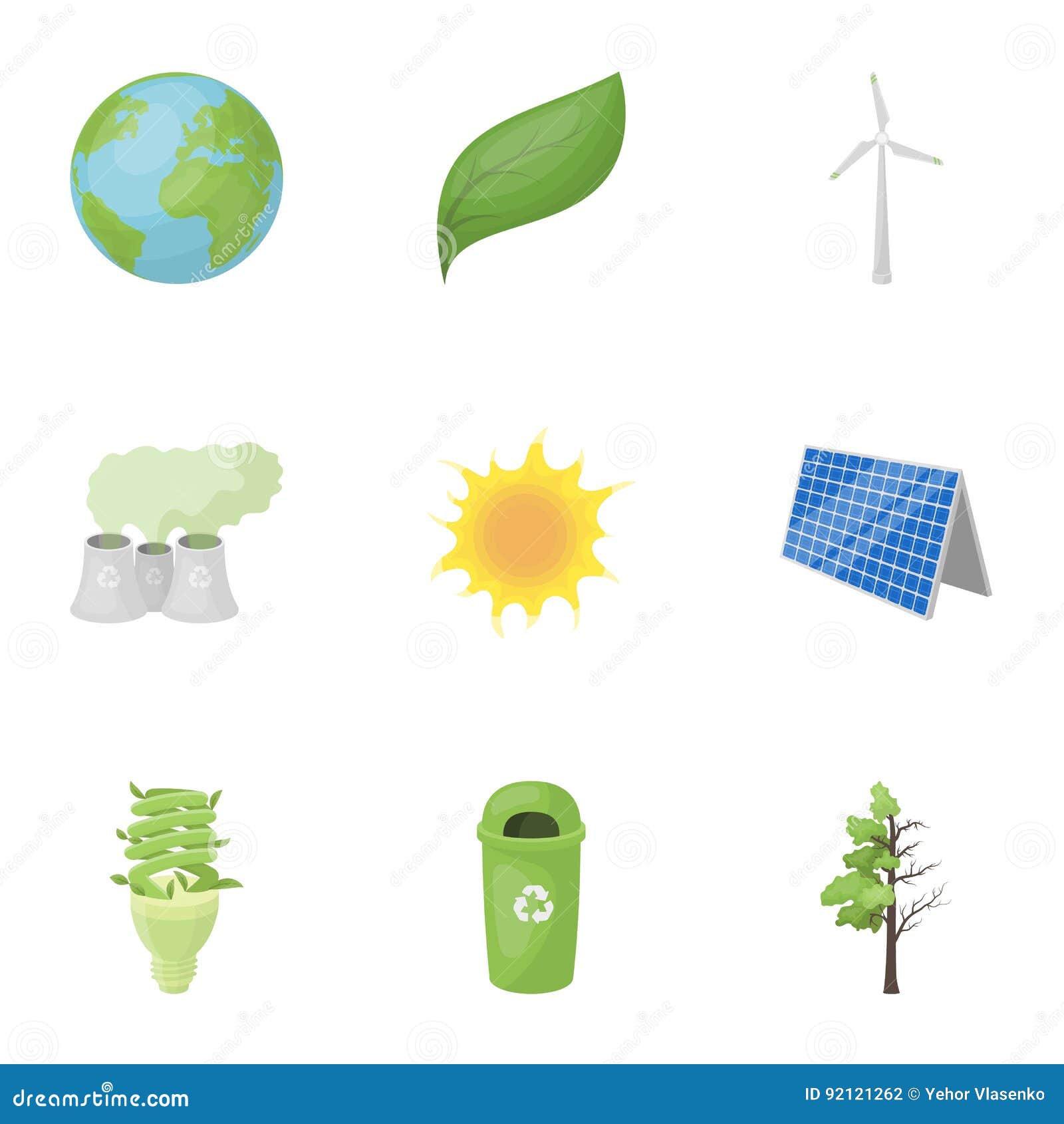 the ecology of the earth, the problems of ecology, ways to combat the ravages.bio and ecology icon in set collection on
