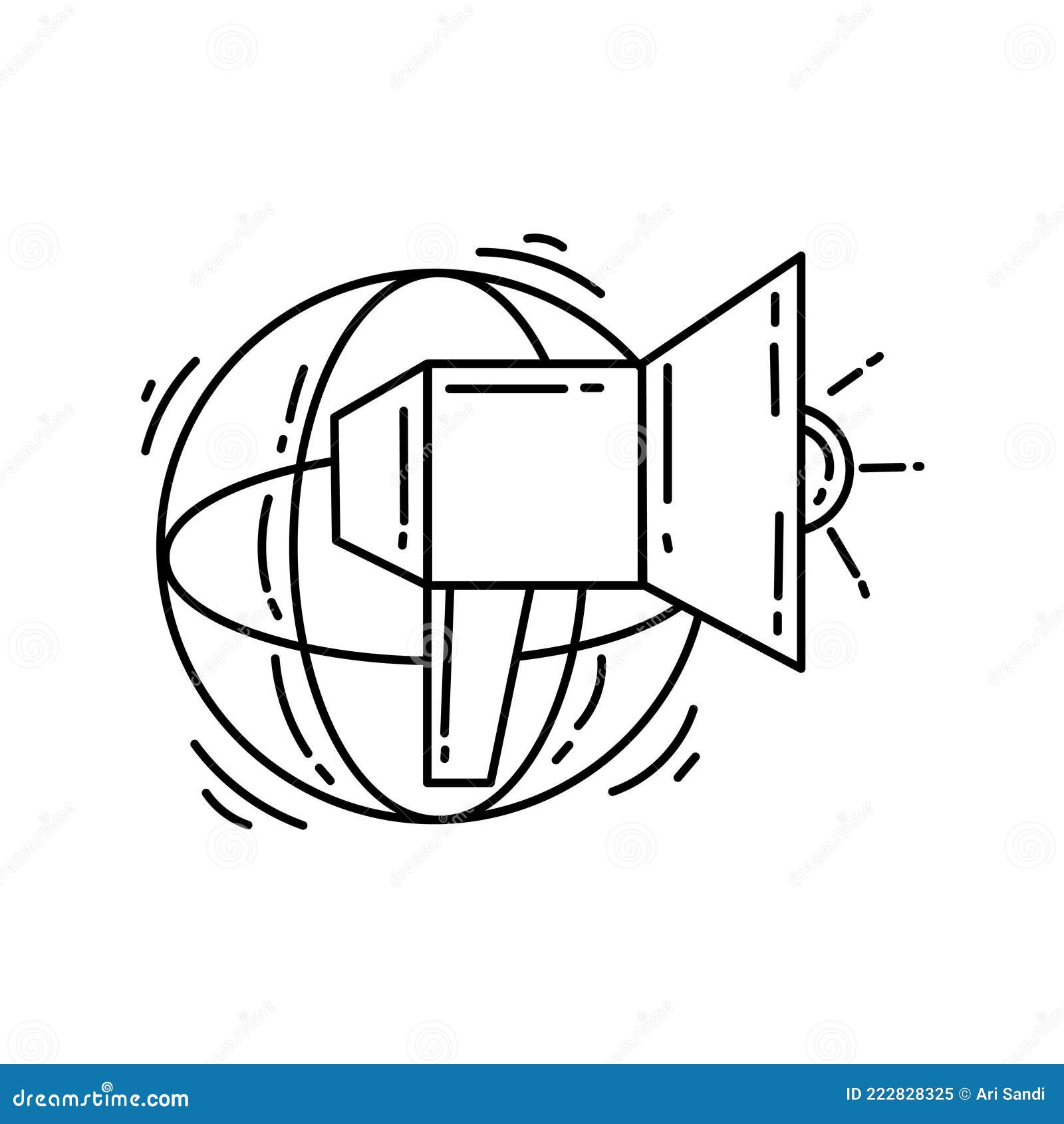 E-commerce catalog icon. hand drawn icon set, outline black