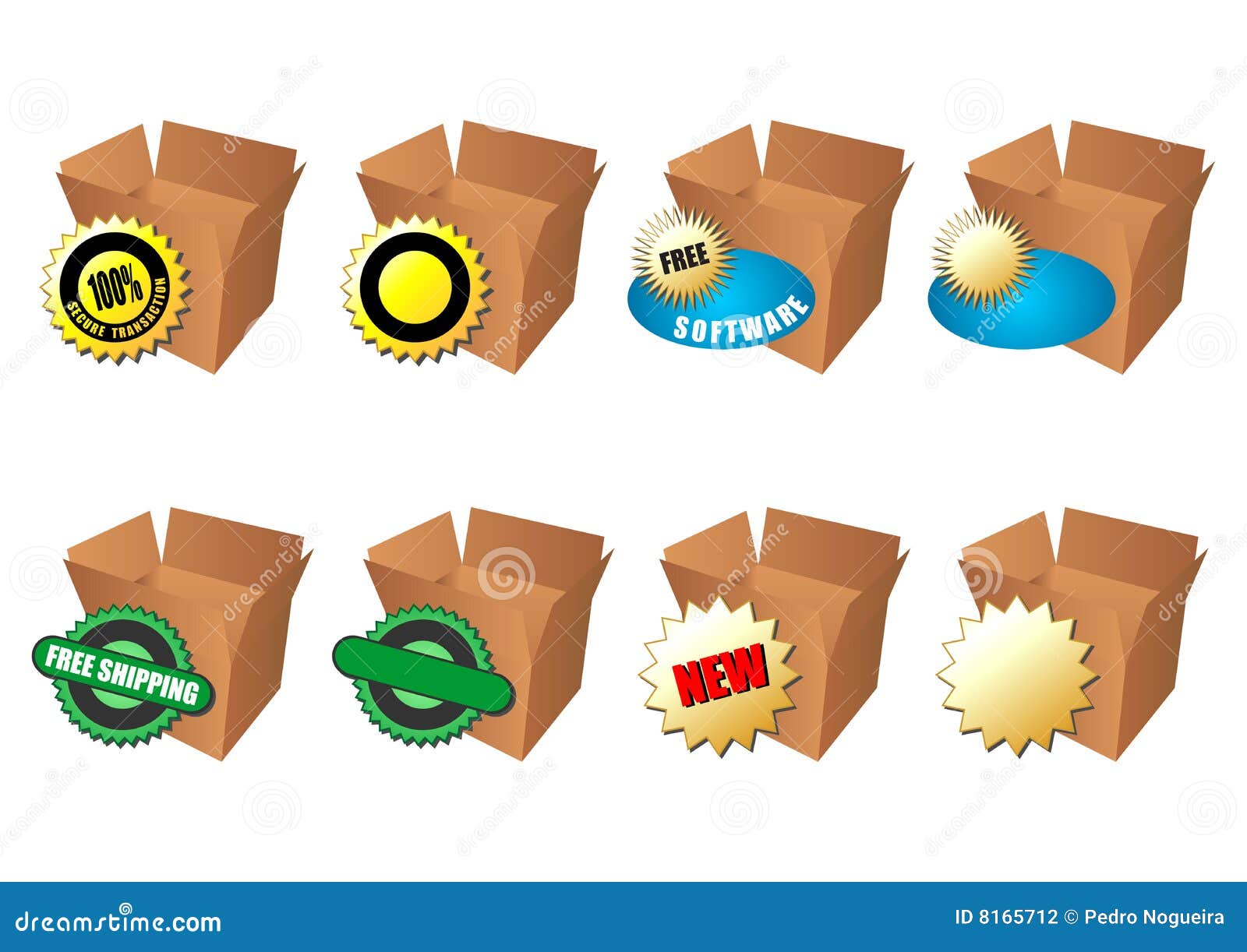 tags set stock vector. Illustration of records 8165712