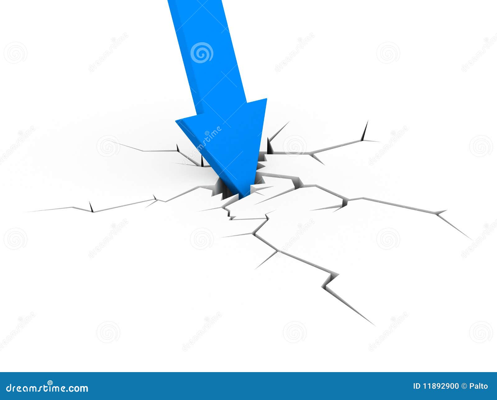 Economic Crisis. Business Fall. Stock Illustration - Illustration of ...