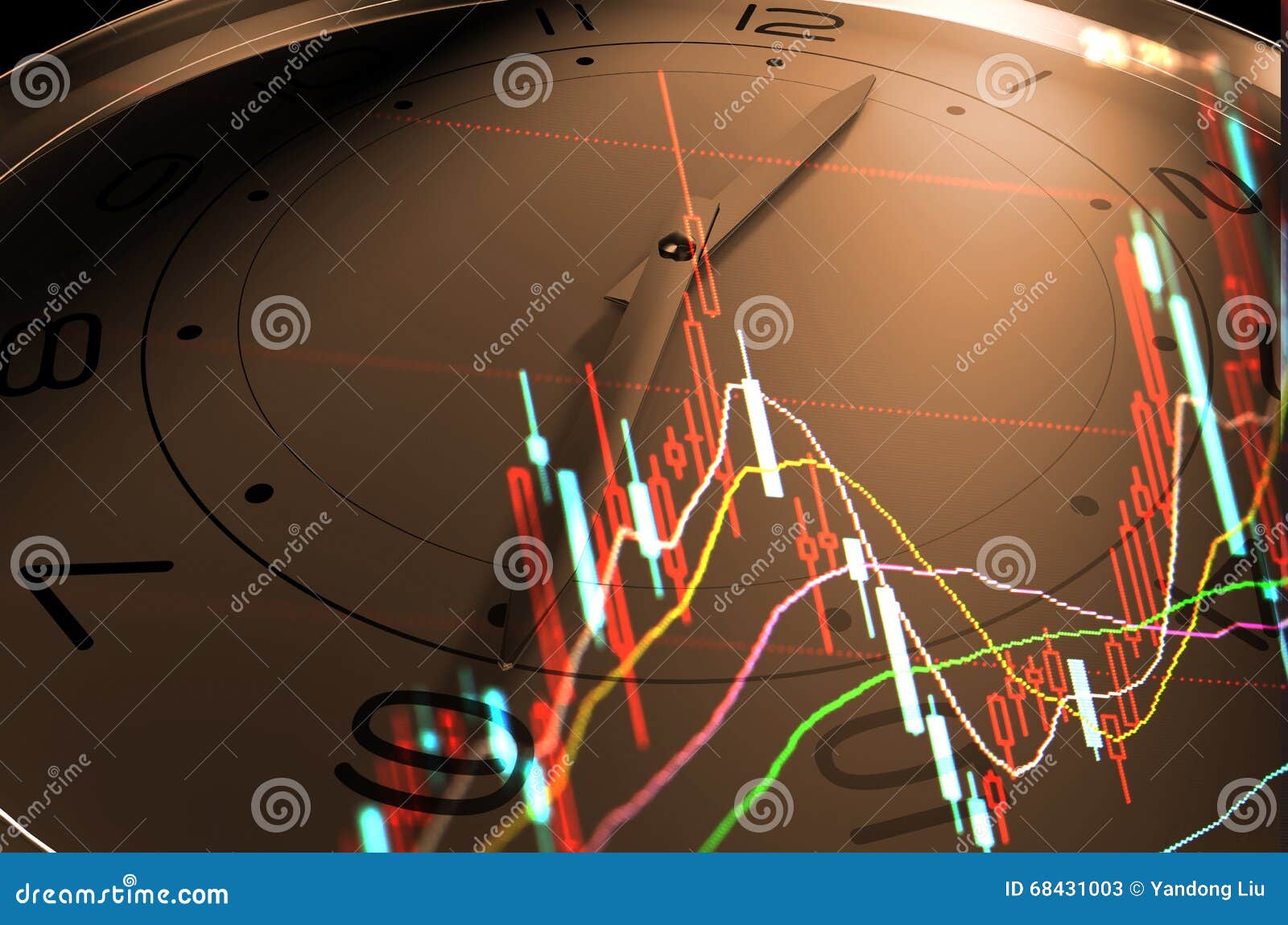 The Economic Development of Synthetic Background Stock Illustration