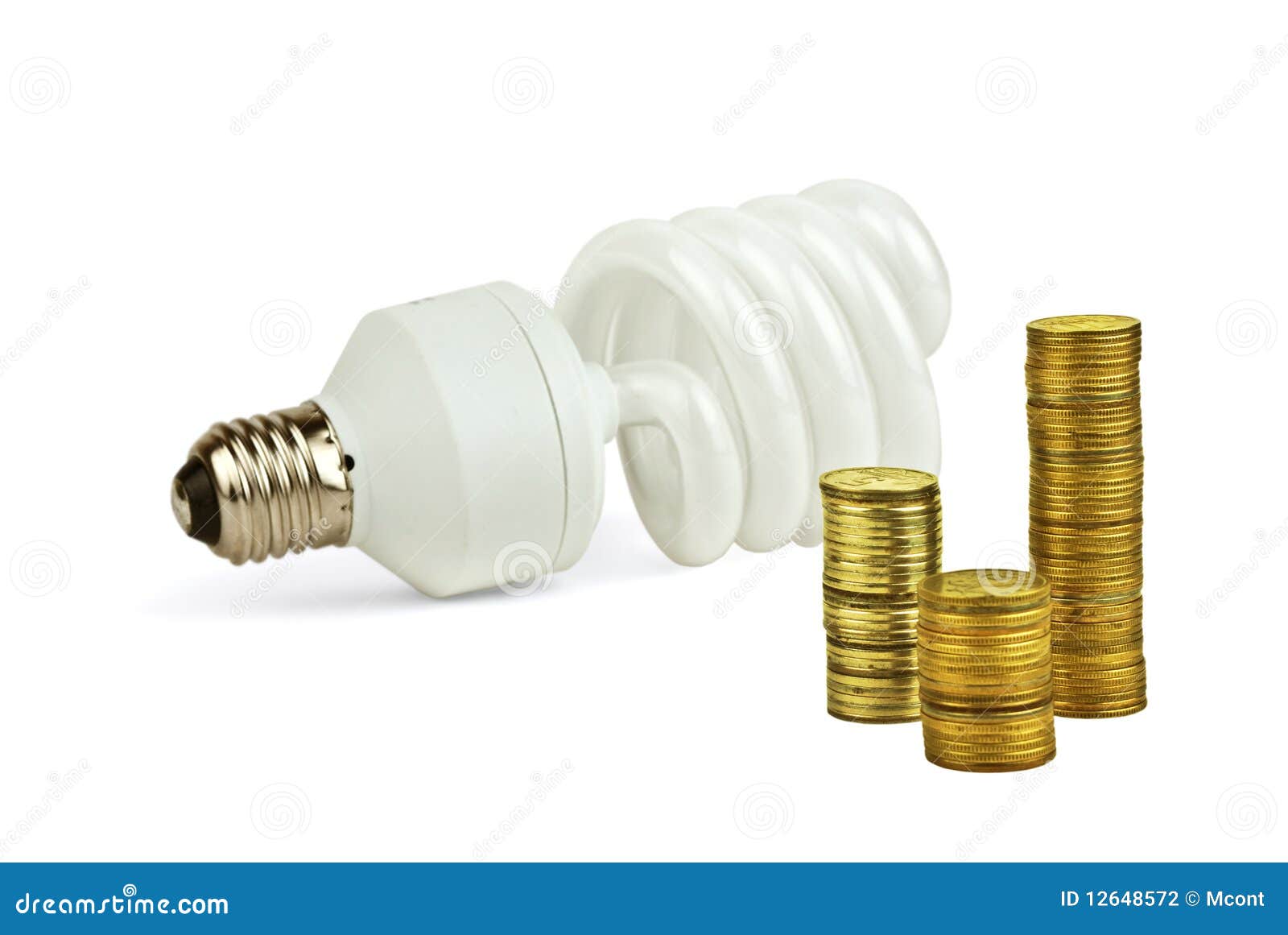 Economical bulb save money stock photo. Image of conservation 12648572