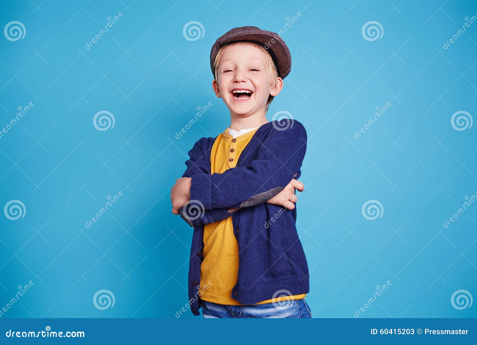 Ecstatic kid stock image. Image of handsome, satisfied - 60415203