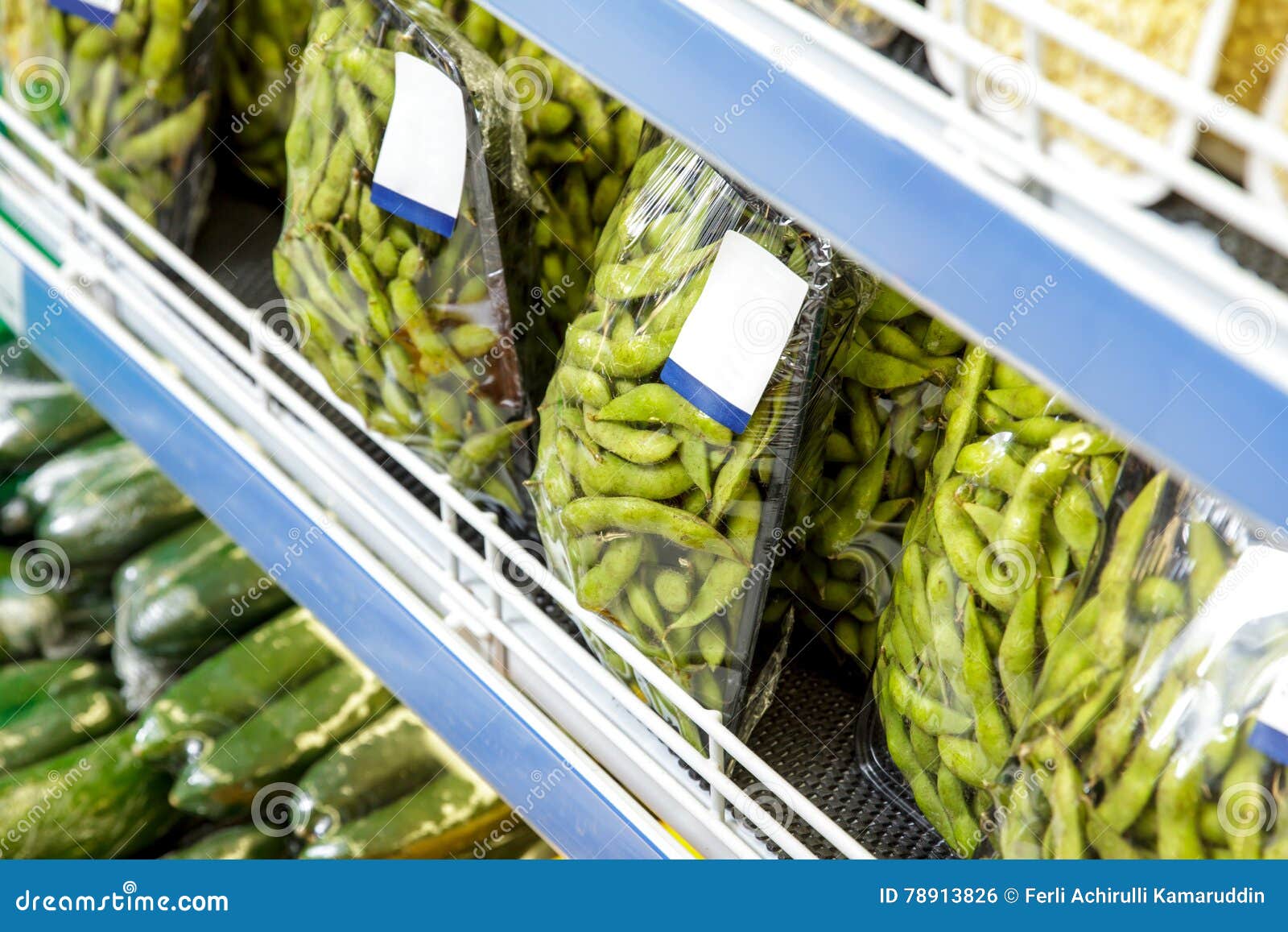 Edamame Bean in Plastic Package Stock Photo Image of diet, ethnic