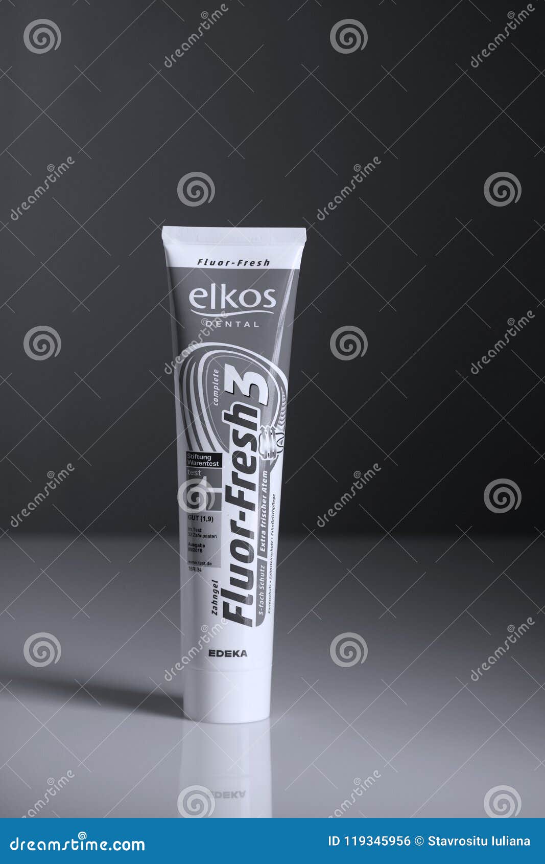 Edeka Elkos Dental, Ingredients Details Editorial Photo - Image of