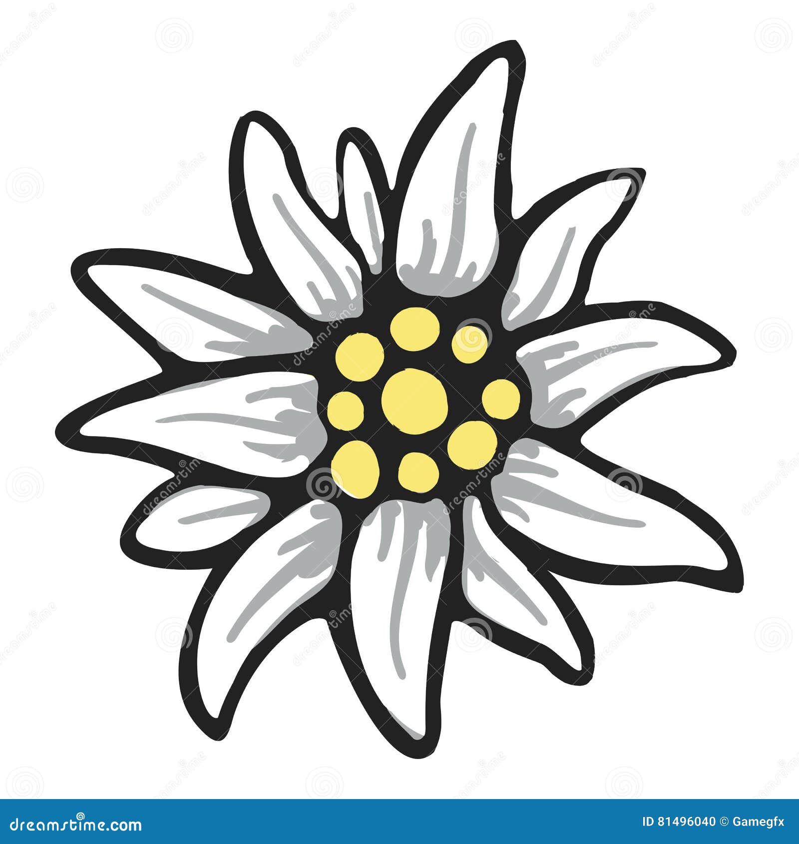 edelweiss flower  alpinism alps germany logo