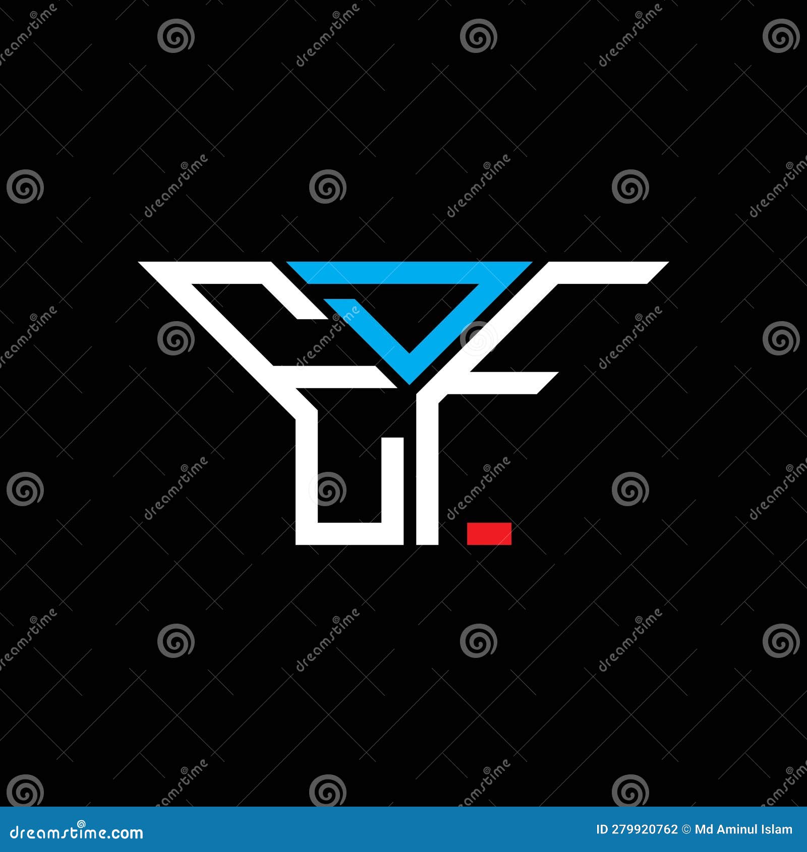 edf letter logo creative  with  graphic, edf