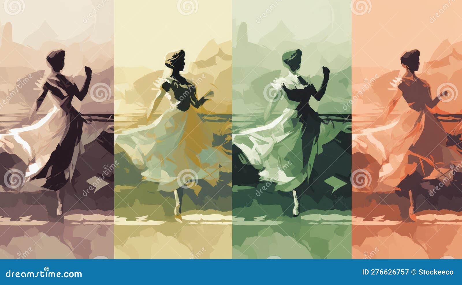 edgar degas' street art: -based and limited color palette