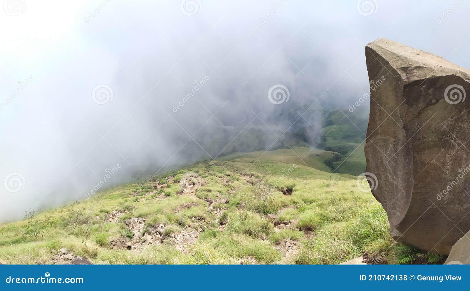 Edge of the mountain stock photo. Image of cliffs, grass 210742138