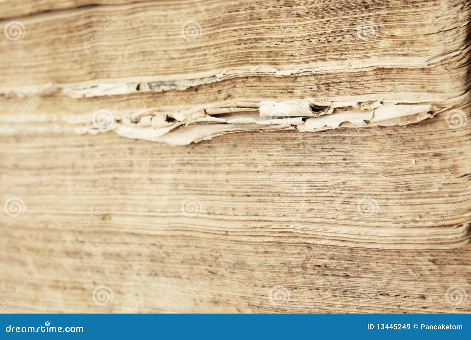 Edge of Ragged Antique Book Pages Stock Image Image of uneven, book