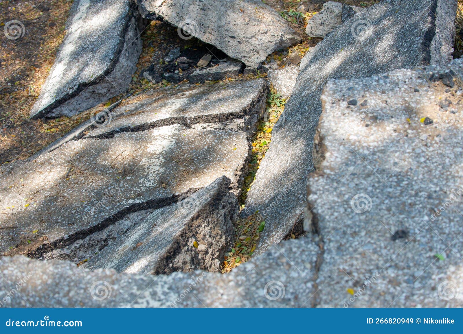 Edge of a Road that Has Been Eroded by Water. Stock Image Image of