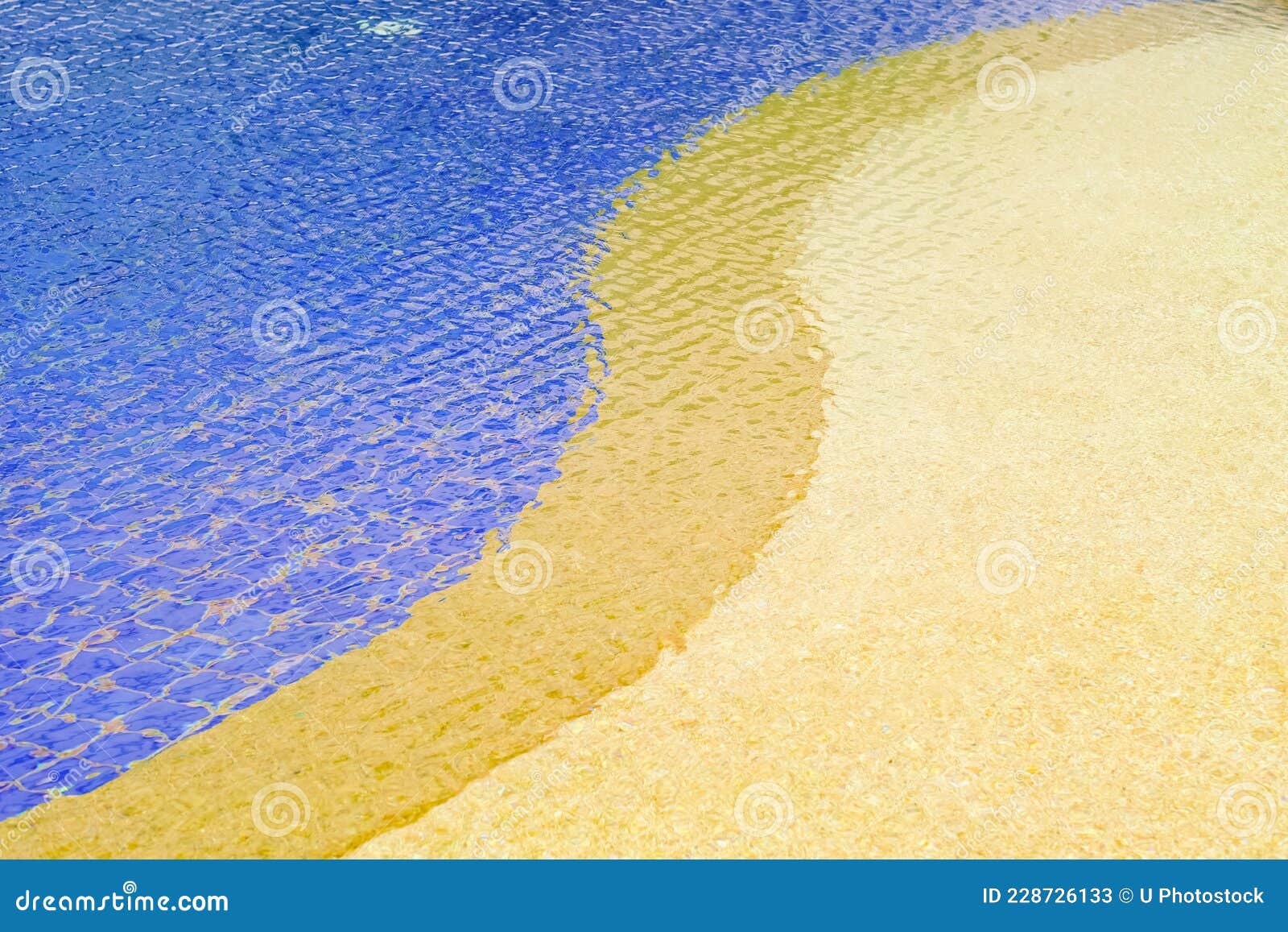 Edge in swimming pool stock image. Image of yellow, number - 228726133