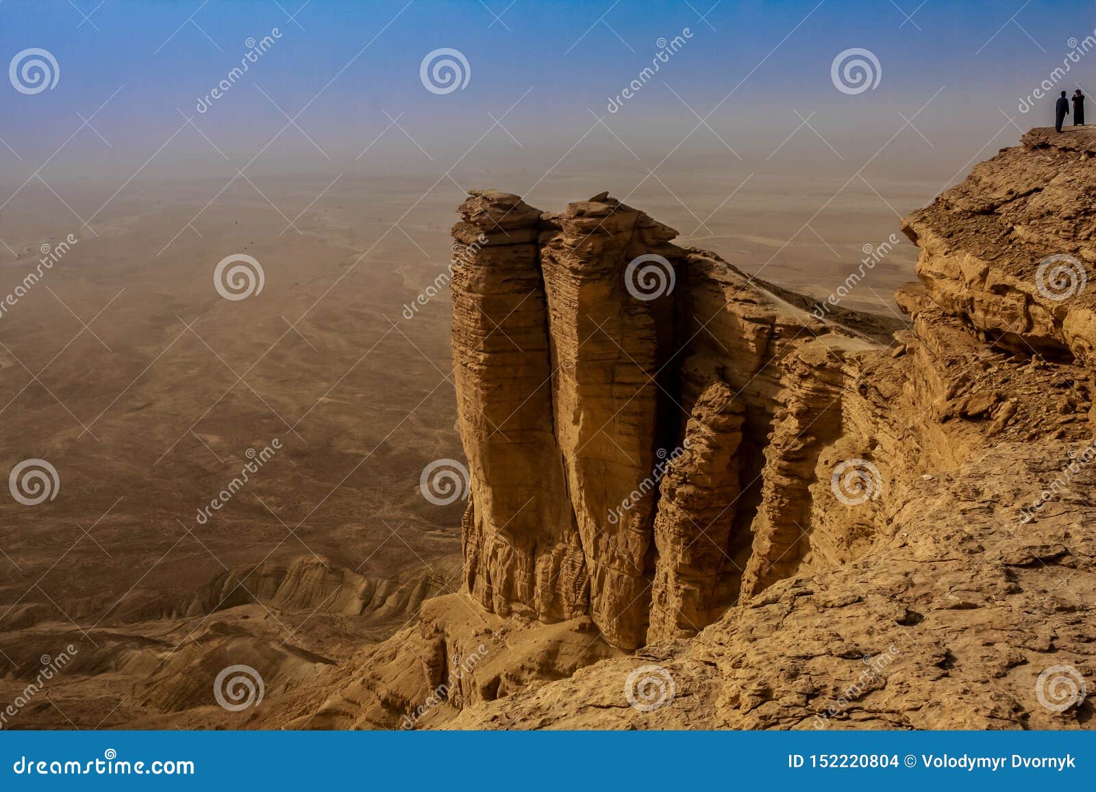 edge of the world, a popular tourist destination near riyadh, saudi arabia