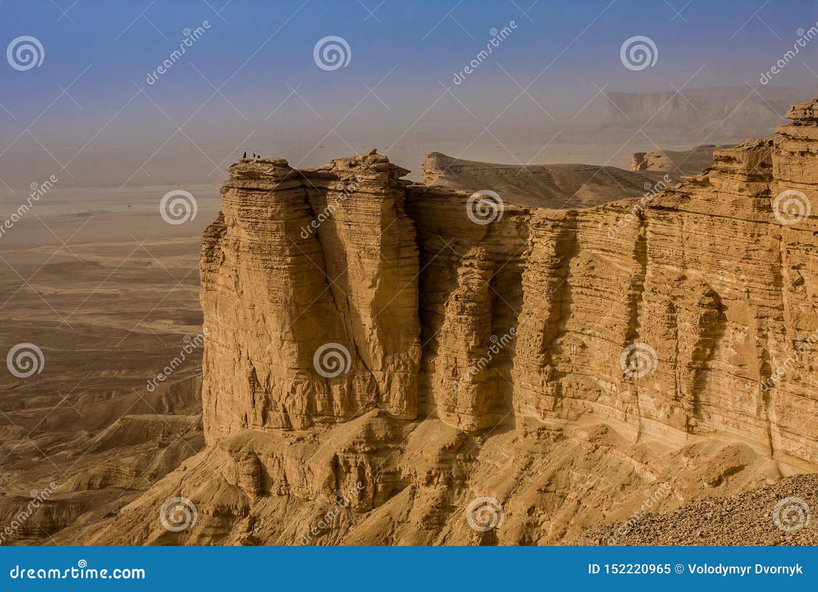 edge of the world, a popular tourist destination near riyadh, saudi arabia