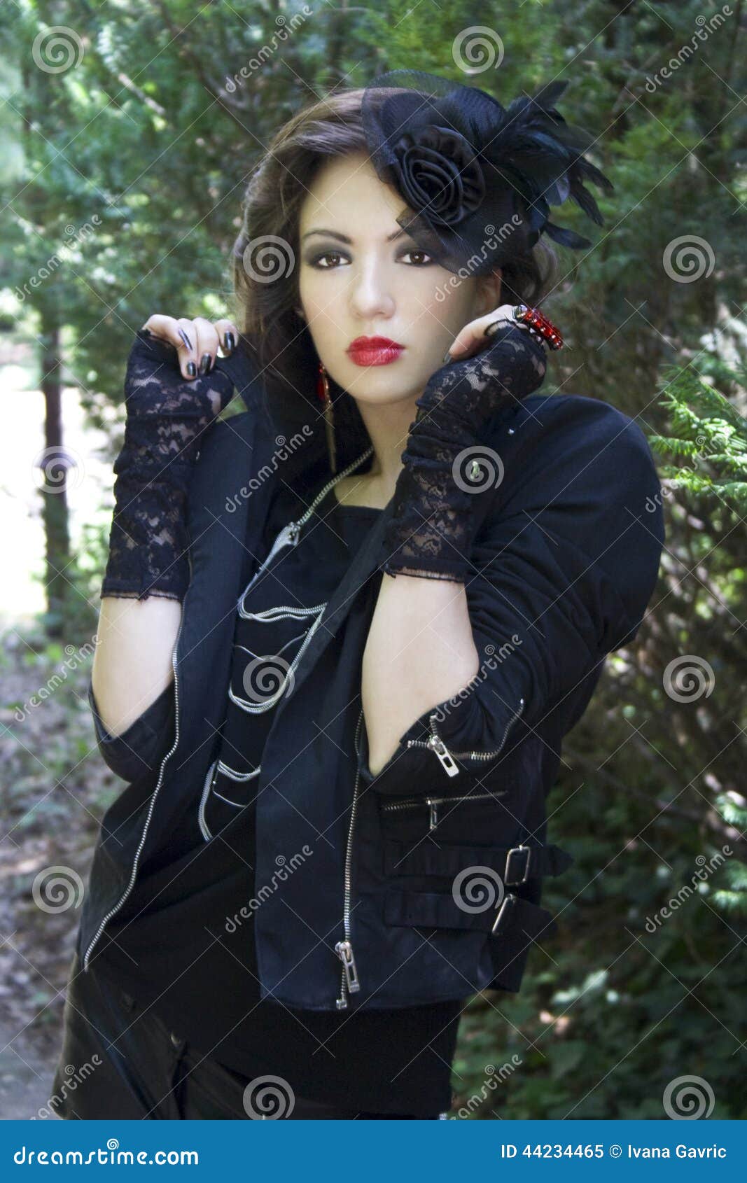 Edgy Gothic Girl Stock Photo - Image: 44234465