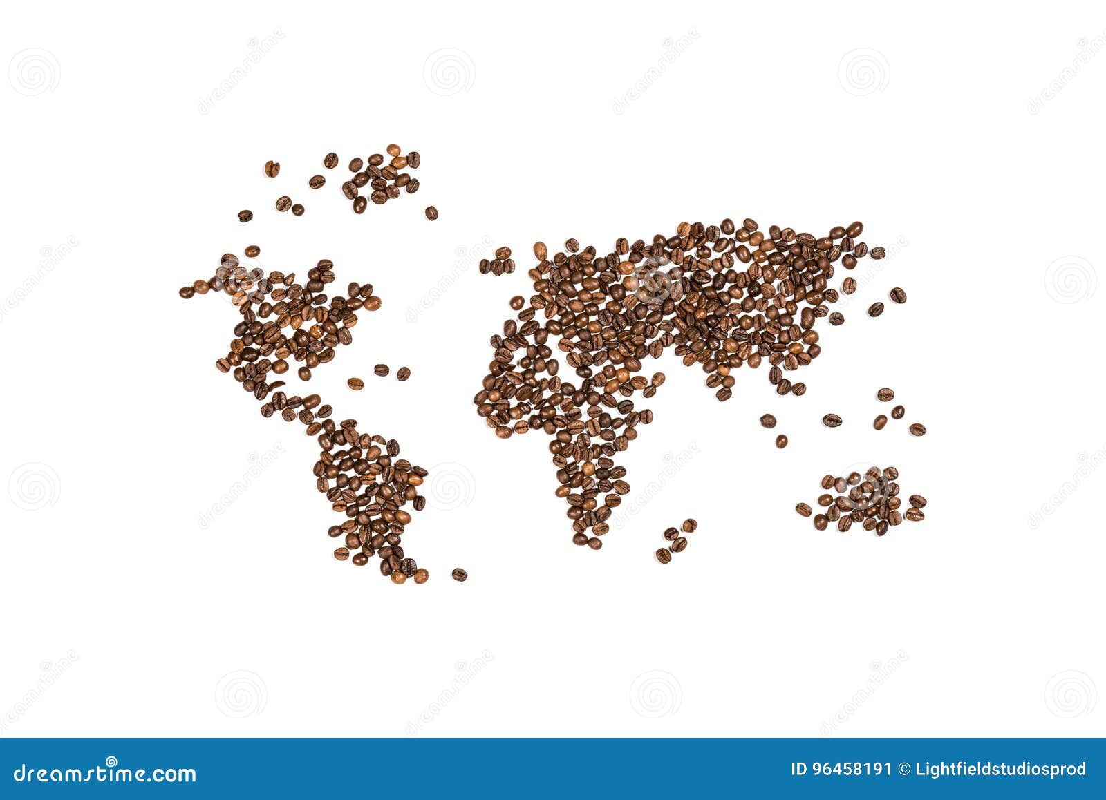 Edible World Map Made from Coffee Beans Stock Image Image of coffee