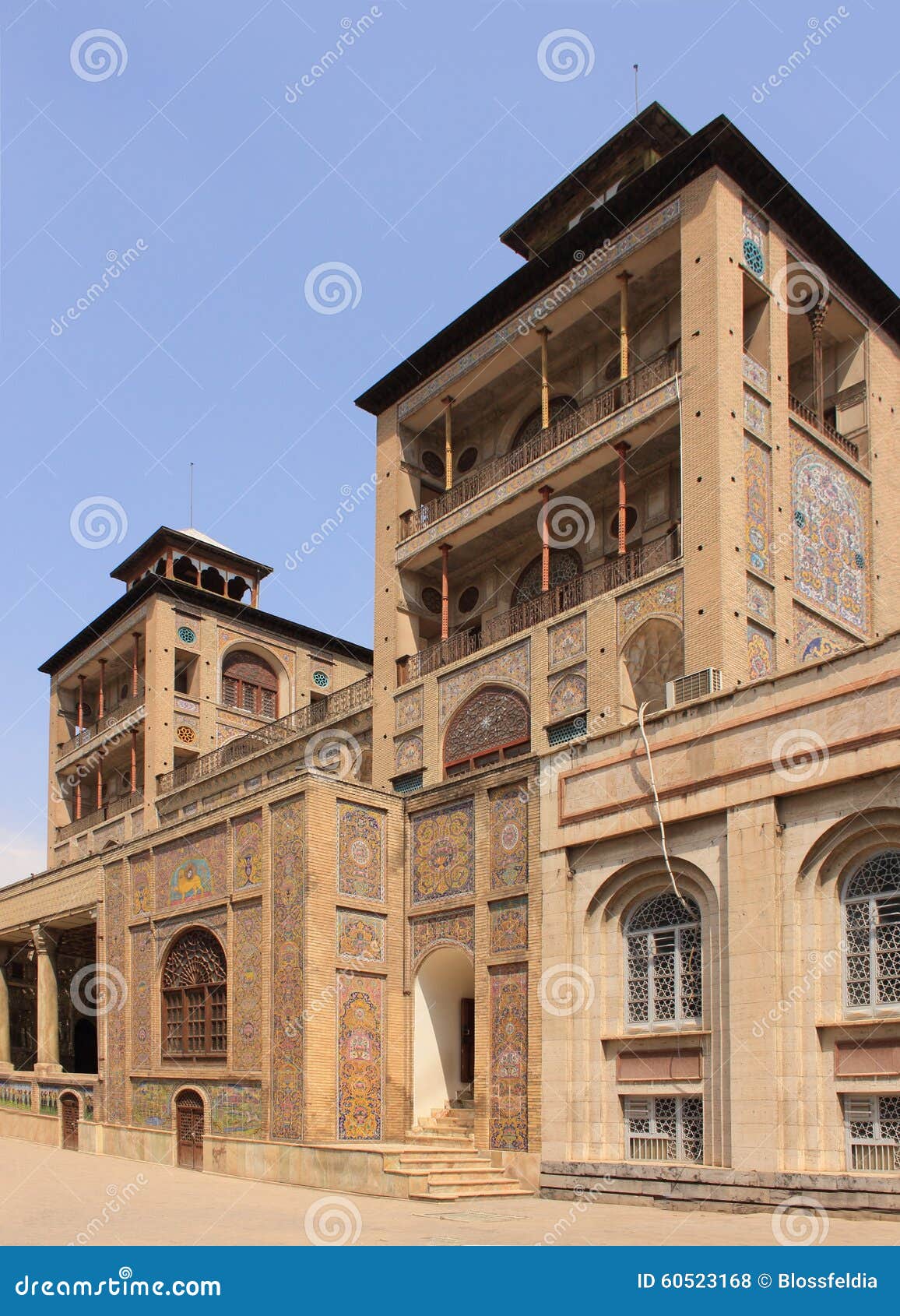 edifice of the sun (shams ol emareh) in golestan palace (iran)