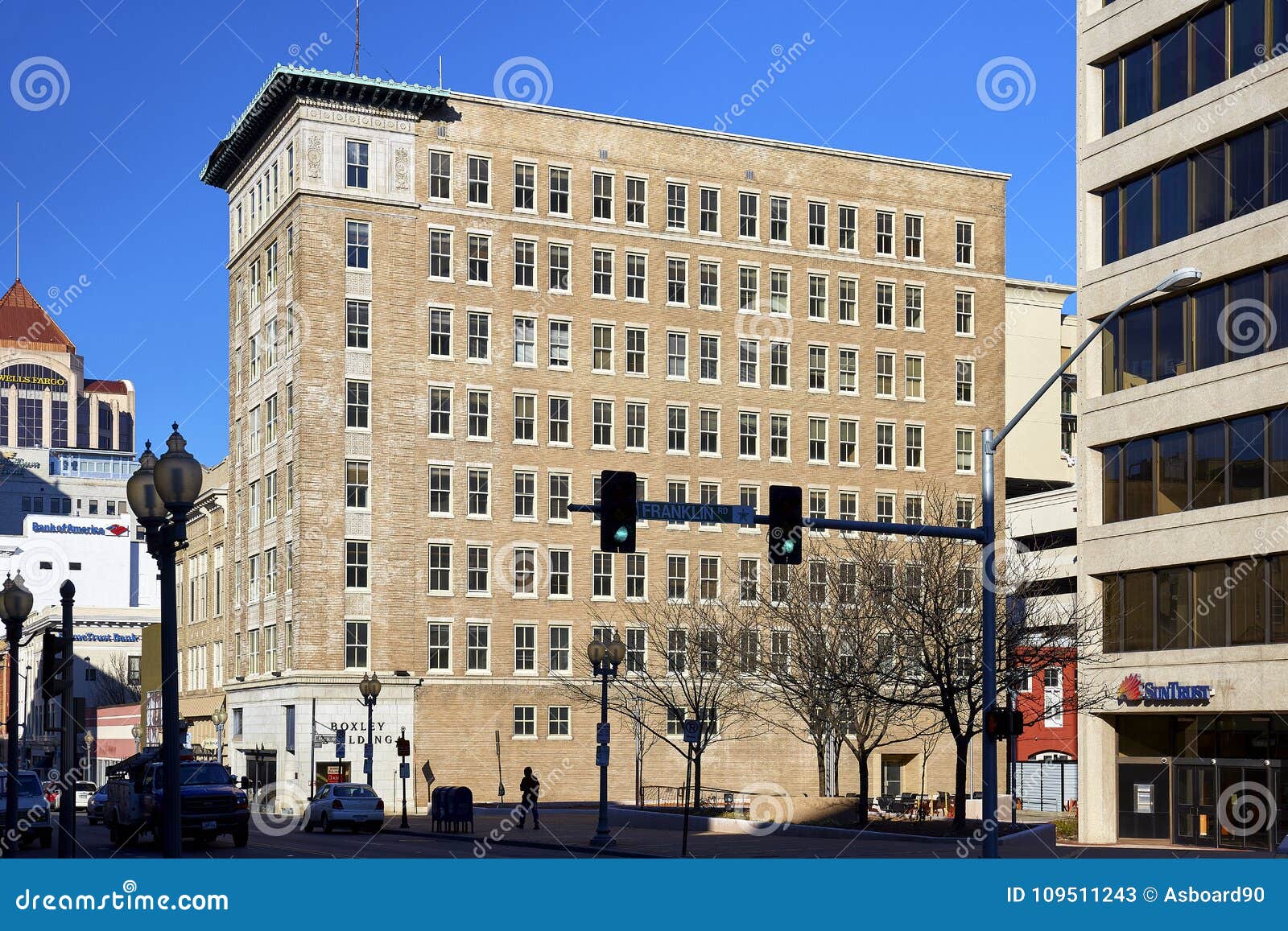 Edificio De Boxley, Roanoke, Virginia Foto de archivo editorial