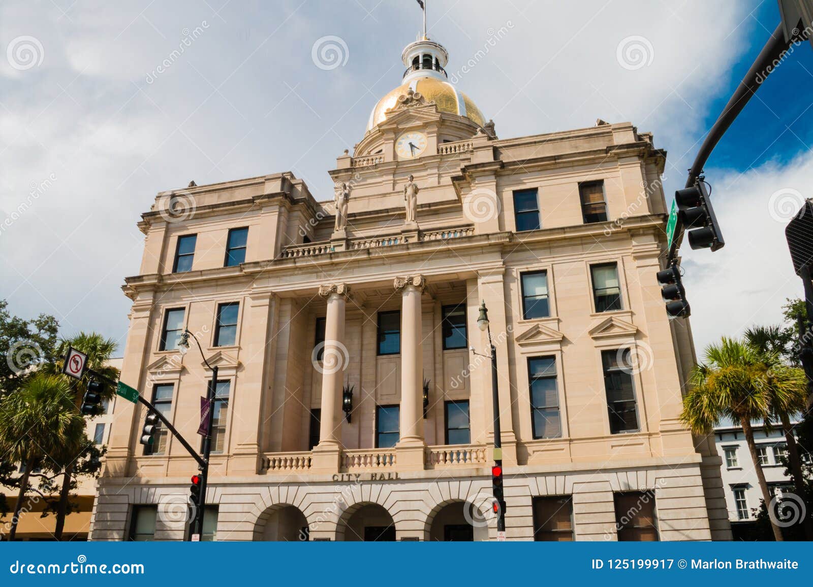Edificio De Savannah City Hall Fotografía editorial Imagen de civil, republicano
