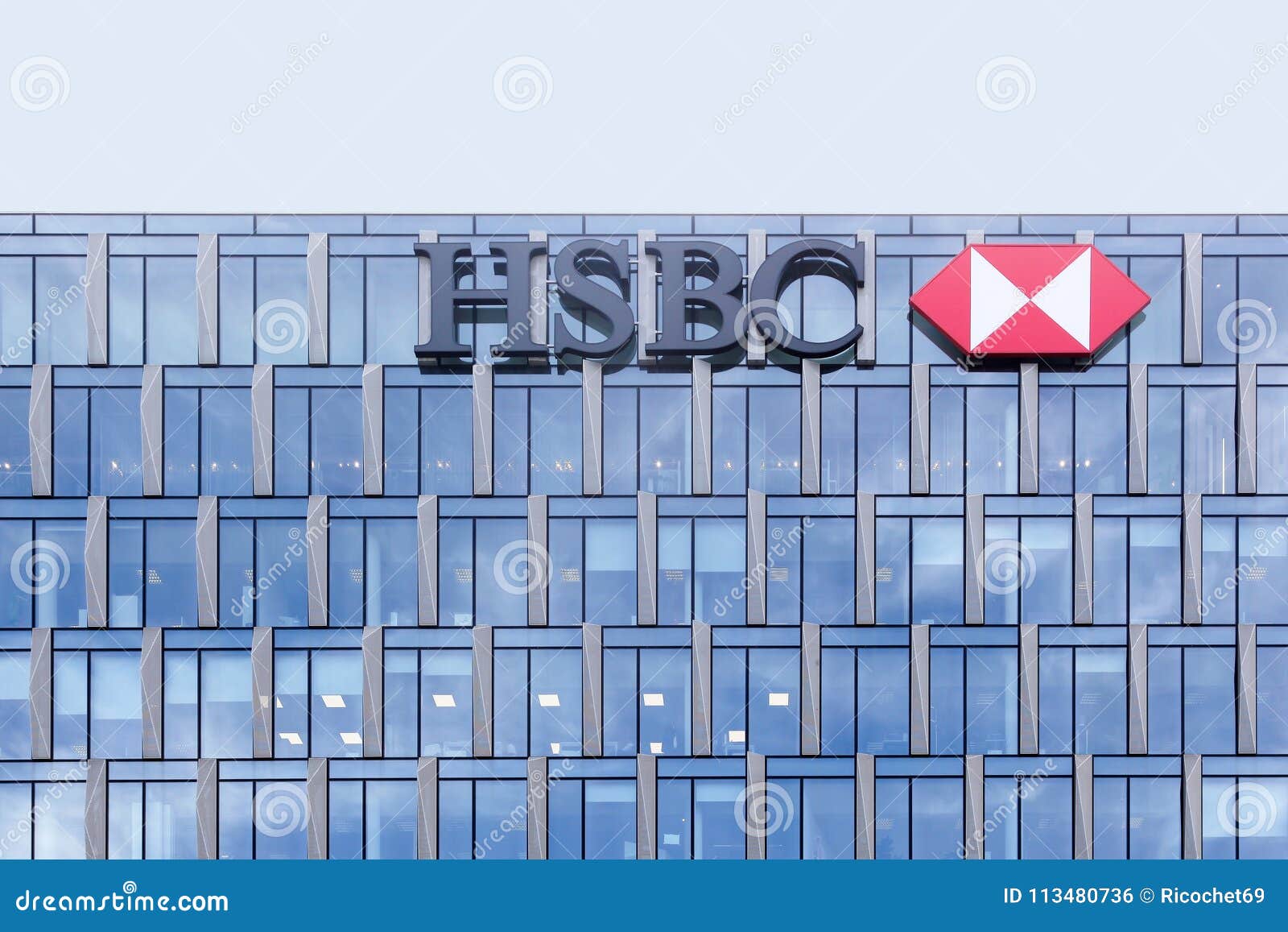 Edificio Di Hsbc A Milano Italia Fotografia Editoriale Immagine Di Economia Valuta 113480736