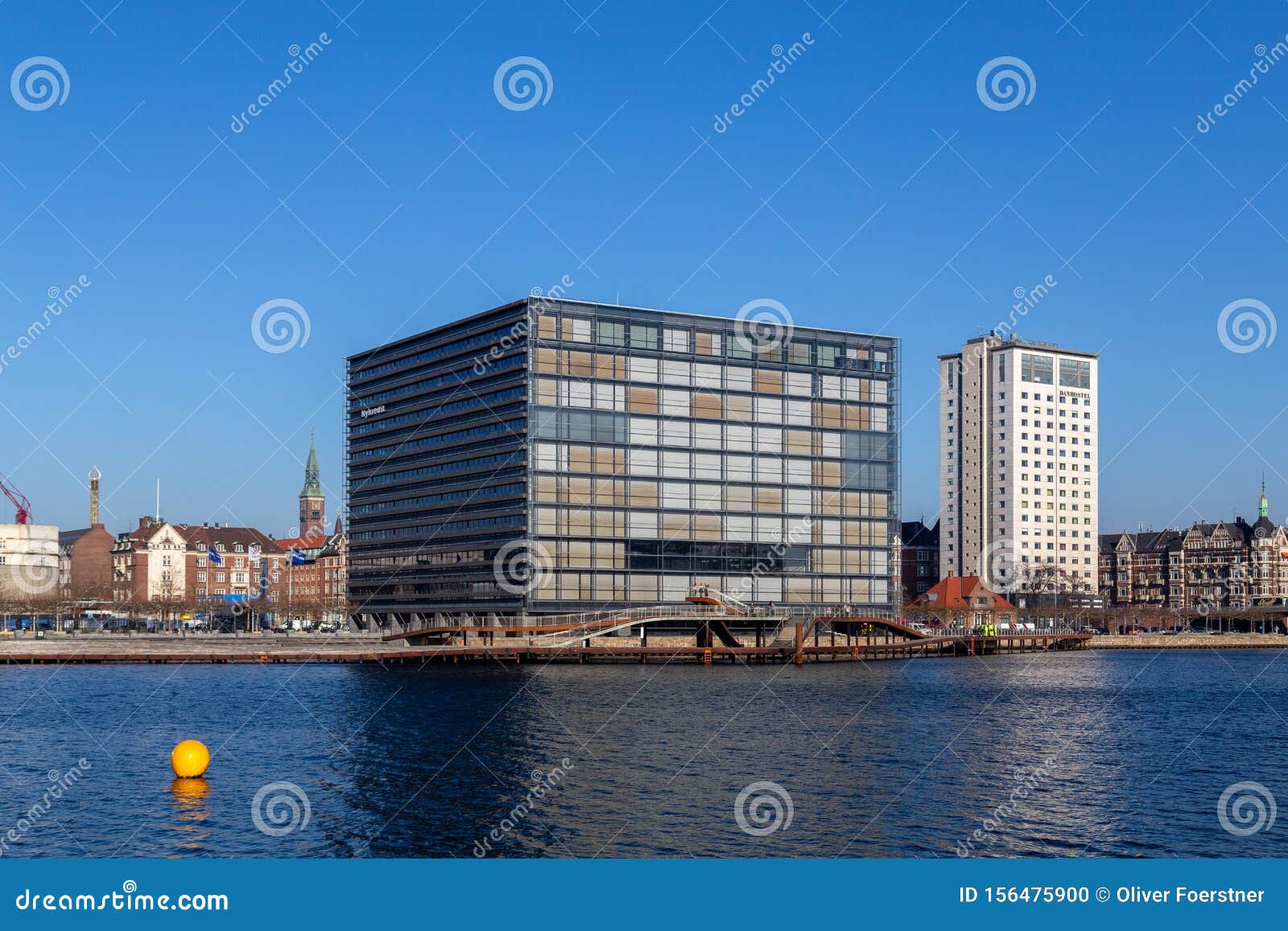 Edificio Nykredit En Copenhague, Dinamarca Imagen editorial Imagen de